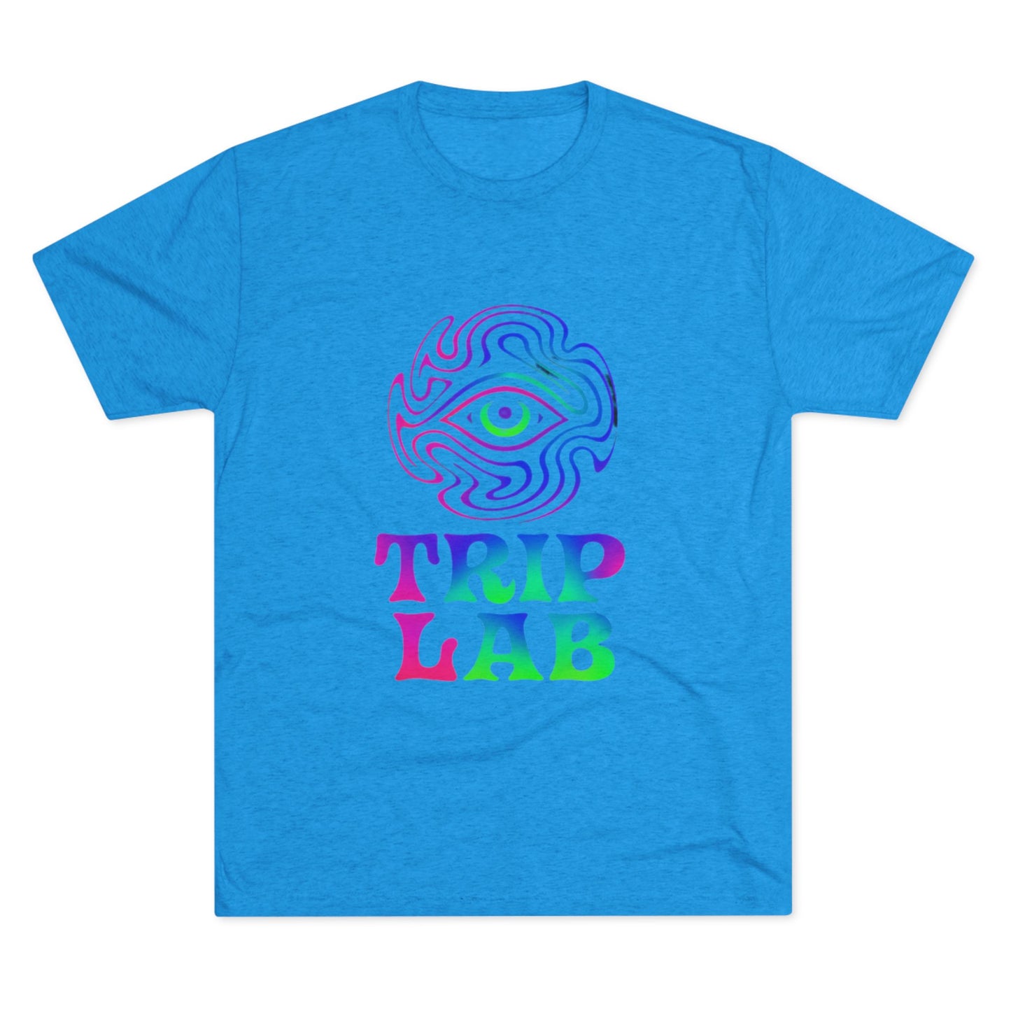 Colorful Psychedelic Tee - Trip Lab Unisex Crew Shirt, Festival Wear, Gift for Him or Her, Summer Wardrobe, Boho Style T-Shirt