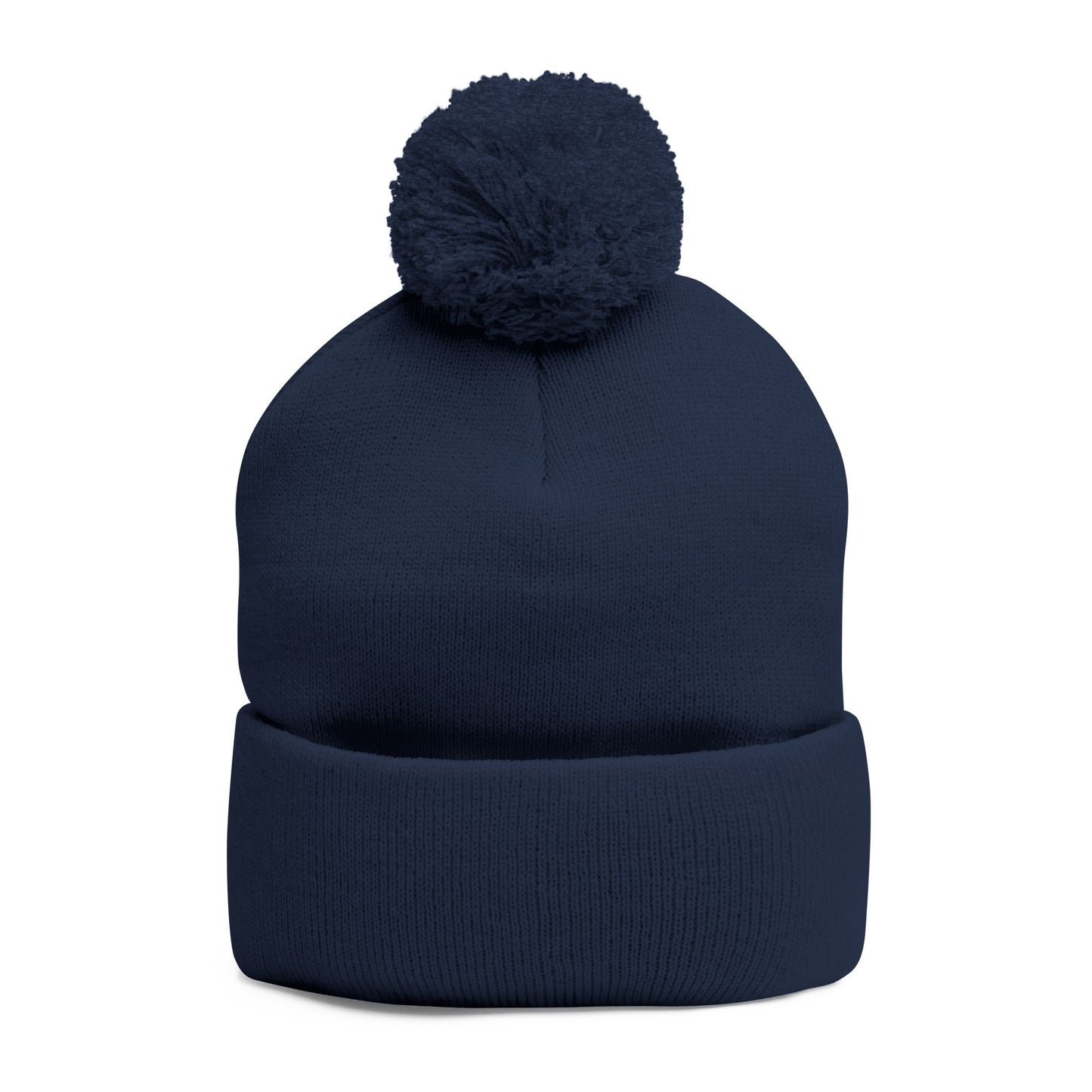 Cozy Embroidered Pom-Pom Knit Cap, Winter Hat for Men & Women, Holiday Gift Beanie, Cute Knitted Cap, Casual Headwear