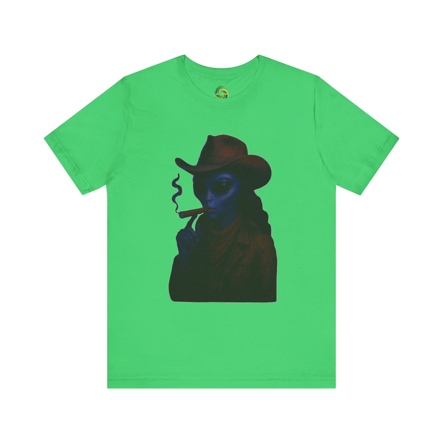Mysterious Cowboy Tee, Unisex T-Shirt, Vintage Style Graphic Tee, Casual Wear, Gift for Him/Her, Unique Art Shirt