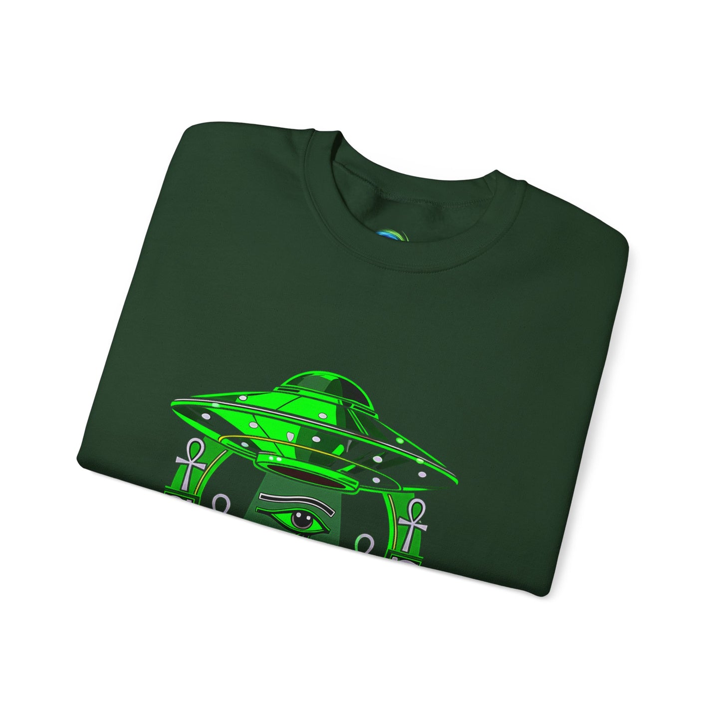 Alien Abduction Graphic Sweatshirt, Cozy Unisex Crewneck, UFO Lover Gift, Space-Themed Apparel, Casual Everyday Wear