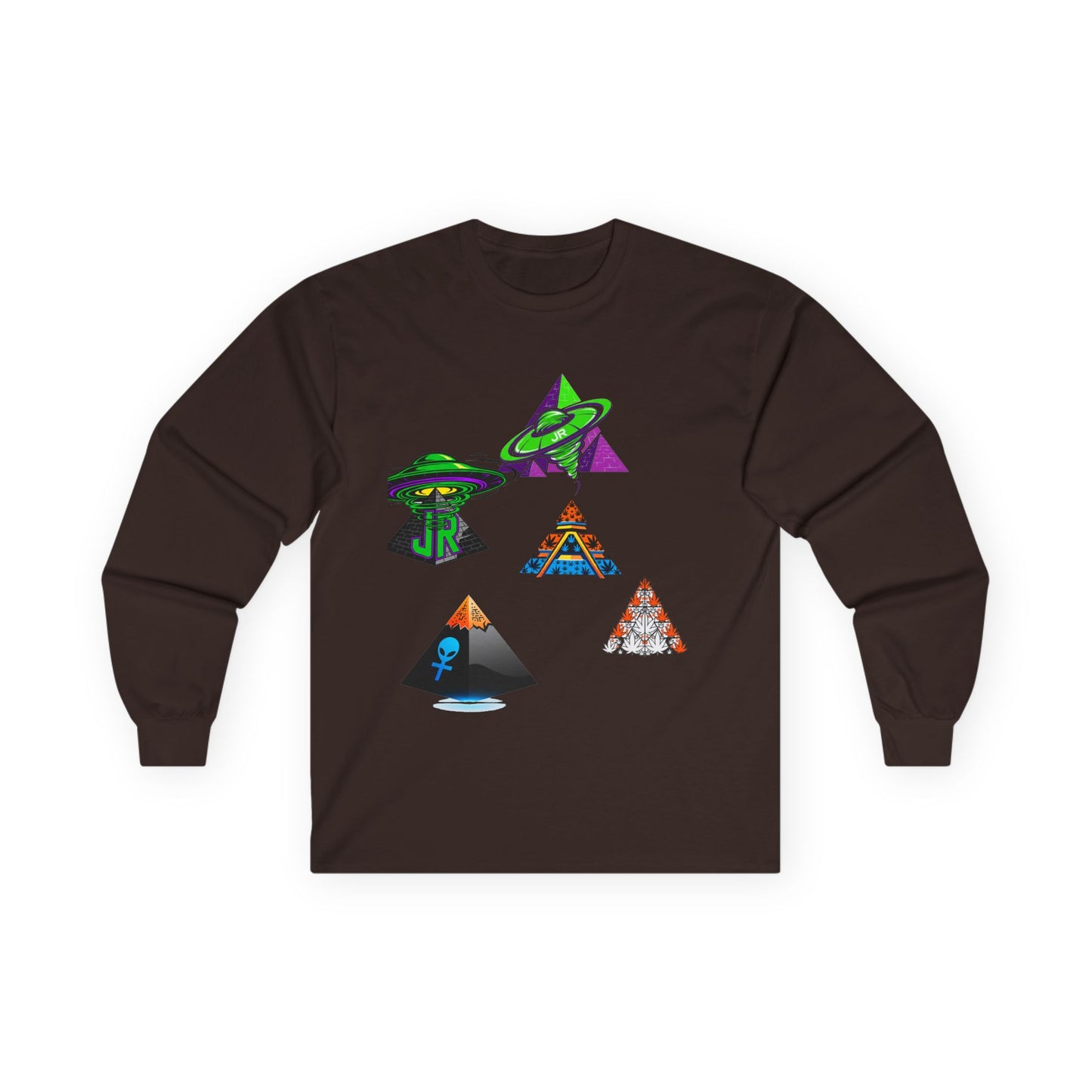 Unisex Long Sleeve Graphic Tee - Retro Vibes, Comfortable Casual Wear, Perfect for Gift Giving, Festival Wear, Everyday Comfort