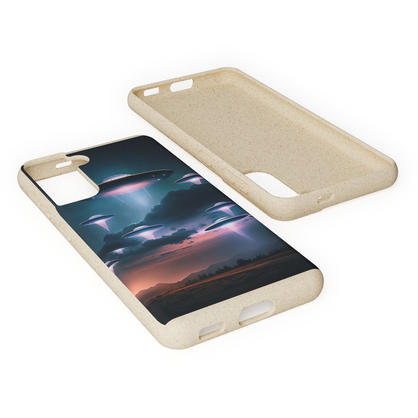 Biodegradable UFO Phone Case - Eco-Friendly and Stylish Design