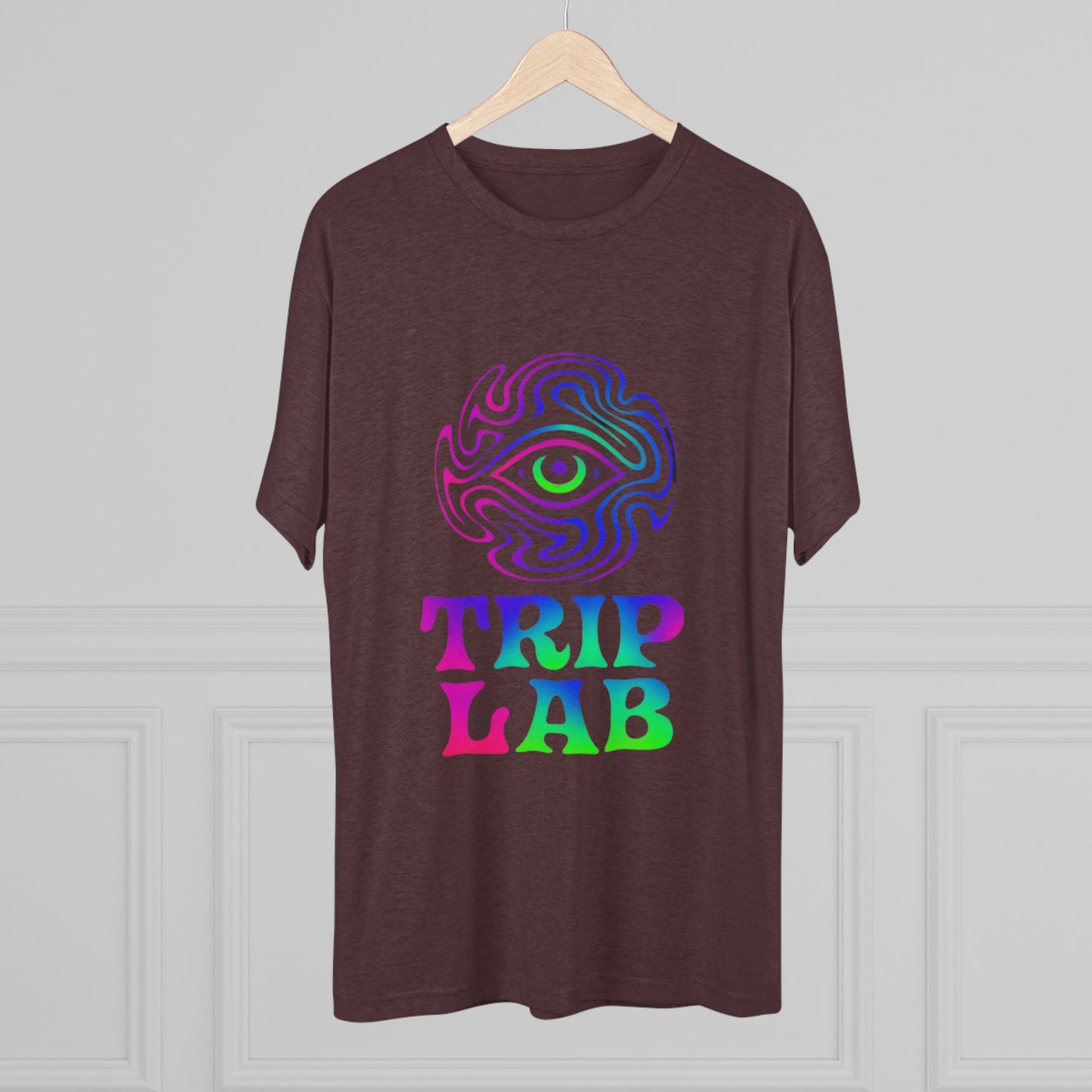 Colorful Psychedelic Tee - Trip Lab Unisex Crew Shirt, Festival Wear, Gift for Him or Her, Summer Wardrobe, Boho Style T-Shirt