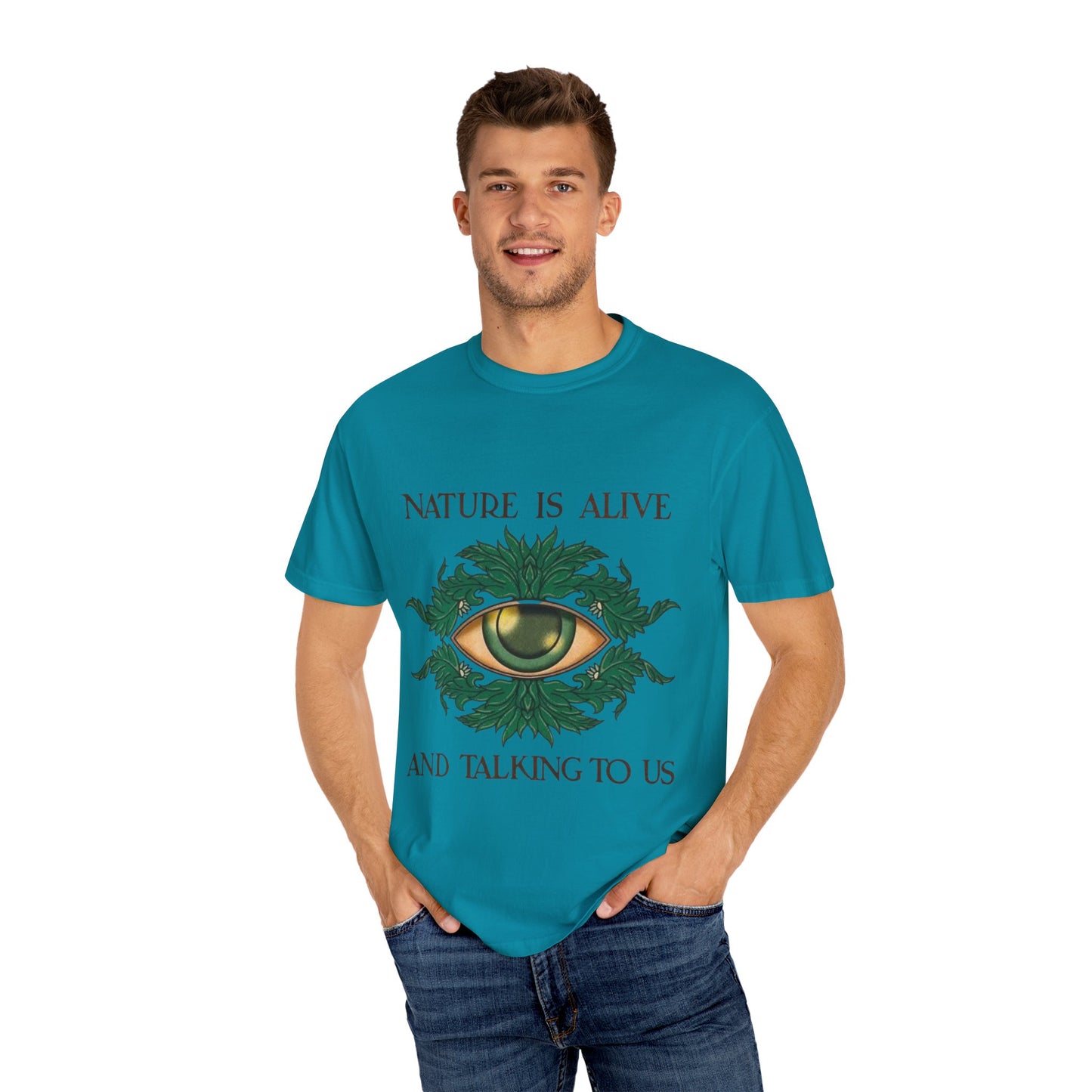 Nature-Inspired Unisex T-Shirt, Eco Friendly Tee, Nature Lover Gift, Casual Wear, Vintage Graphic Tee, Boho Style, Earth Day