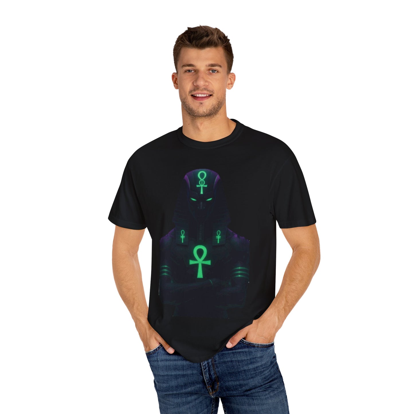 Mystical Ankh Graphic T-Shirt, Unisex Tee, Spiritual Gift, Unique Fashion, Festival Wear, Everyday Comfort