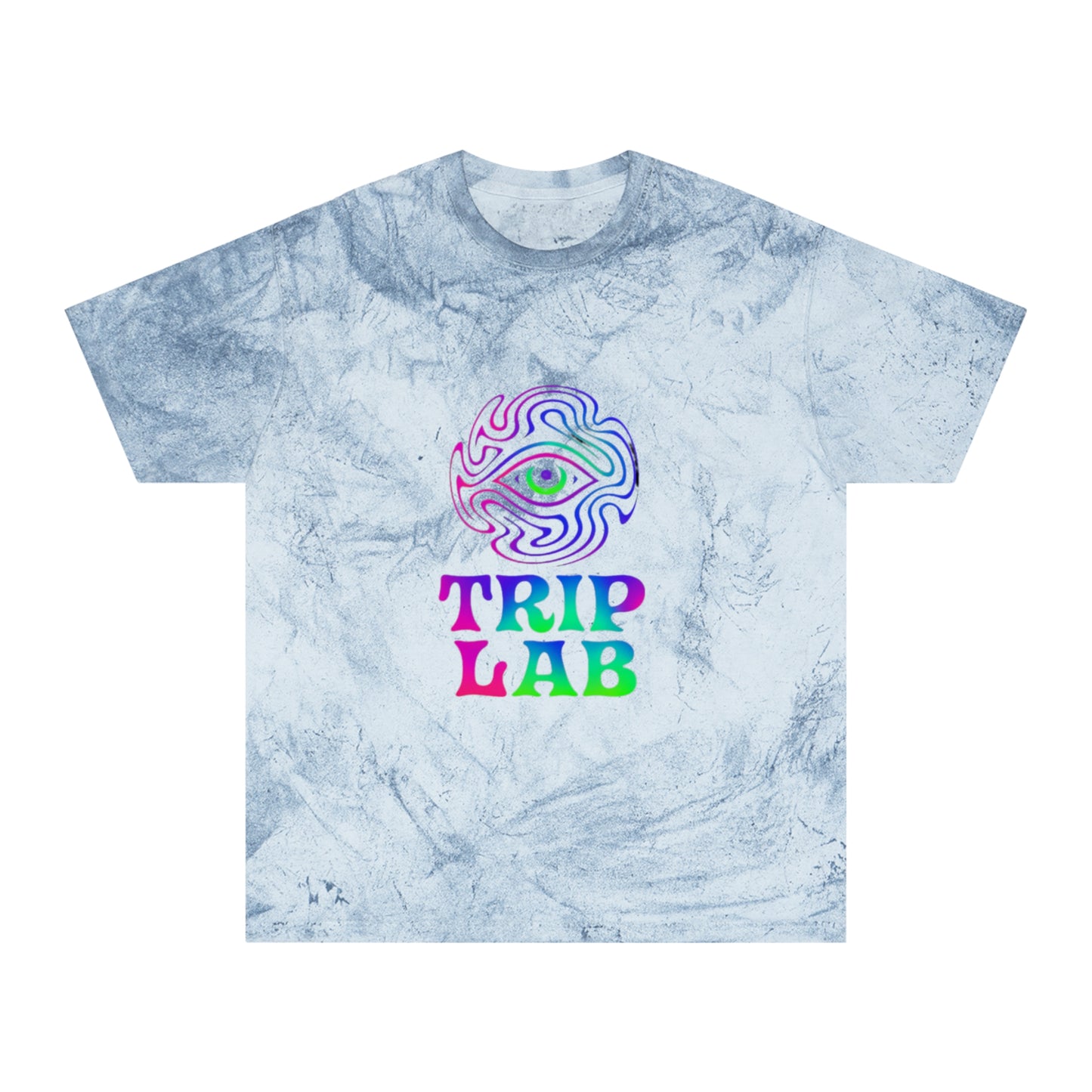 Colorful Psychedelic T-Shirt👍 with Trip Lab Design, Unisex Tee, Festival Attire, Statement Shirt, Casual Wear, Gift for Friends