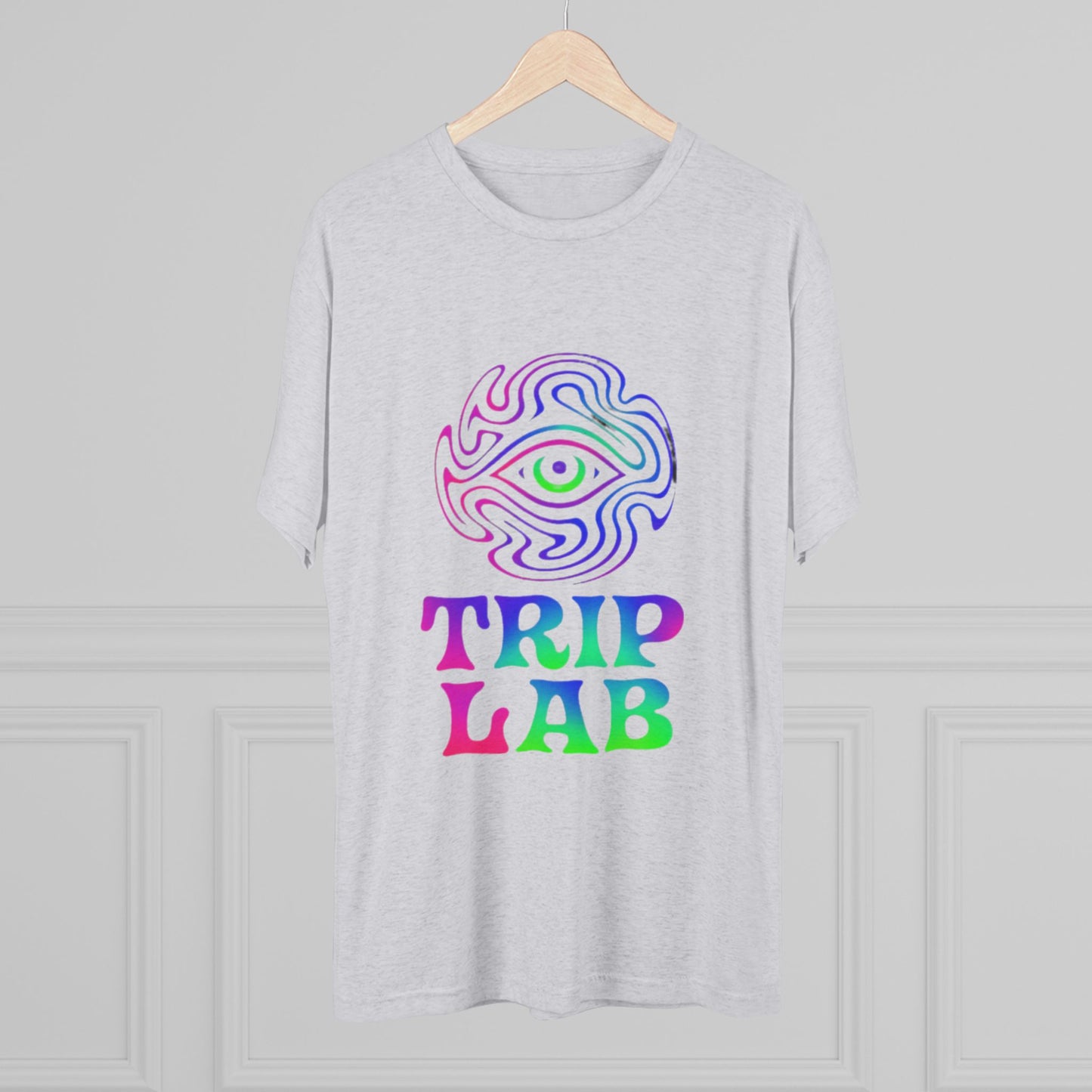 Colorful Psychedelic Tee - Trip Lab Unisex Crew Shirt, Festival Wear, Gift for Him or Her, Summer Wardrobe, Boho Style T-Shirt