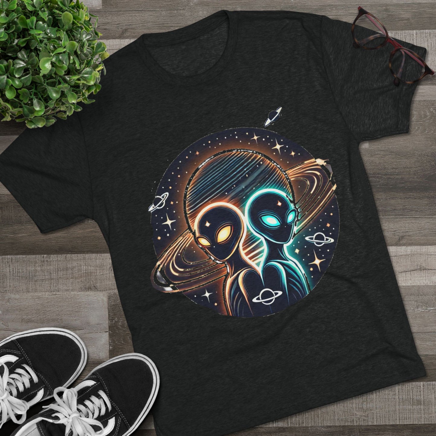 Cosmic Alien Crew Tee - Perfect for Space Lovers, Sci-Fi Fans, Unique Gift for Birthdays, Casual Wear, Everyday Comfort