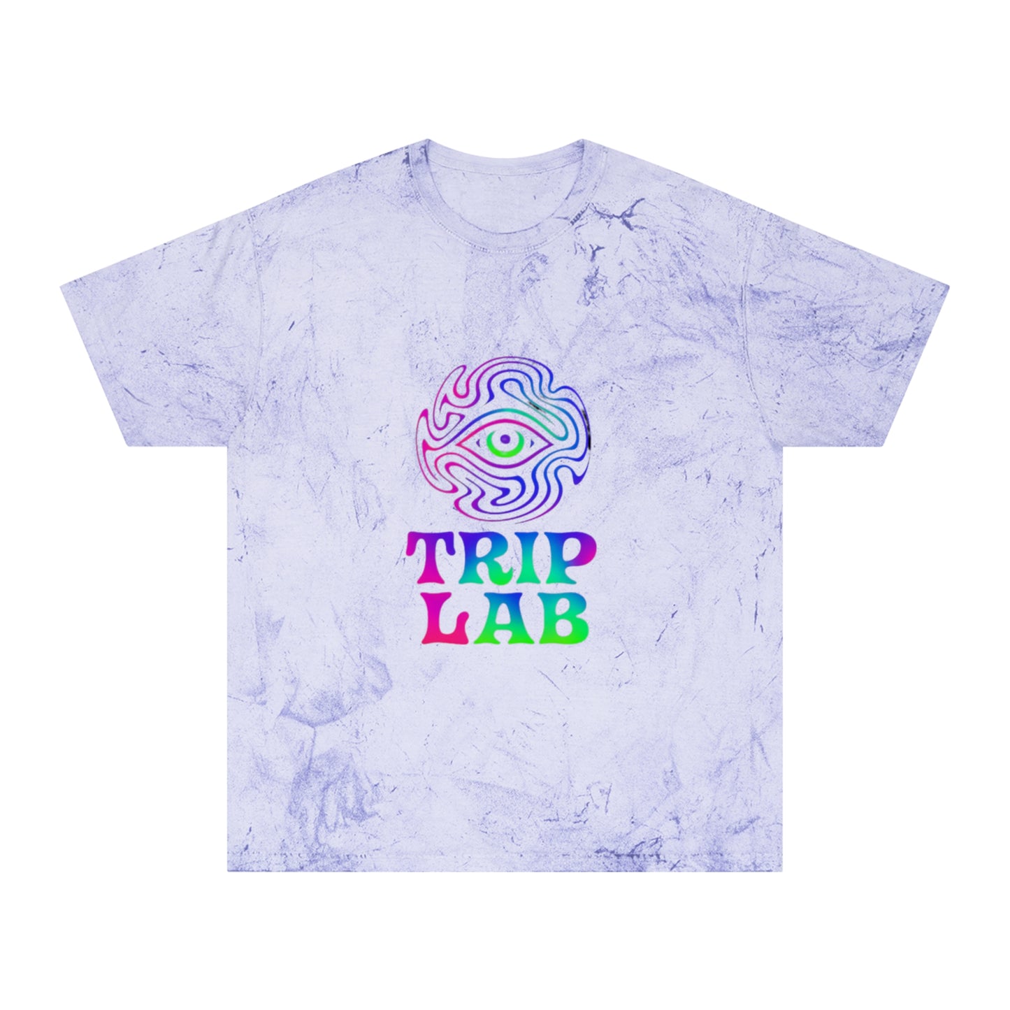Colorful Psychedelic T-Shirt👍 with Trip Lab Design, Unisex Tee, Festival Attire, Statement Shirt, Casual Wear, Gift for Friends