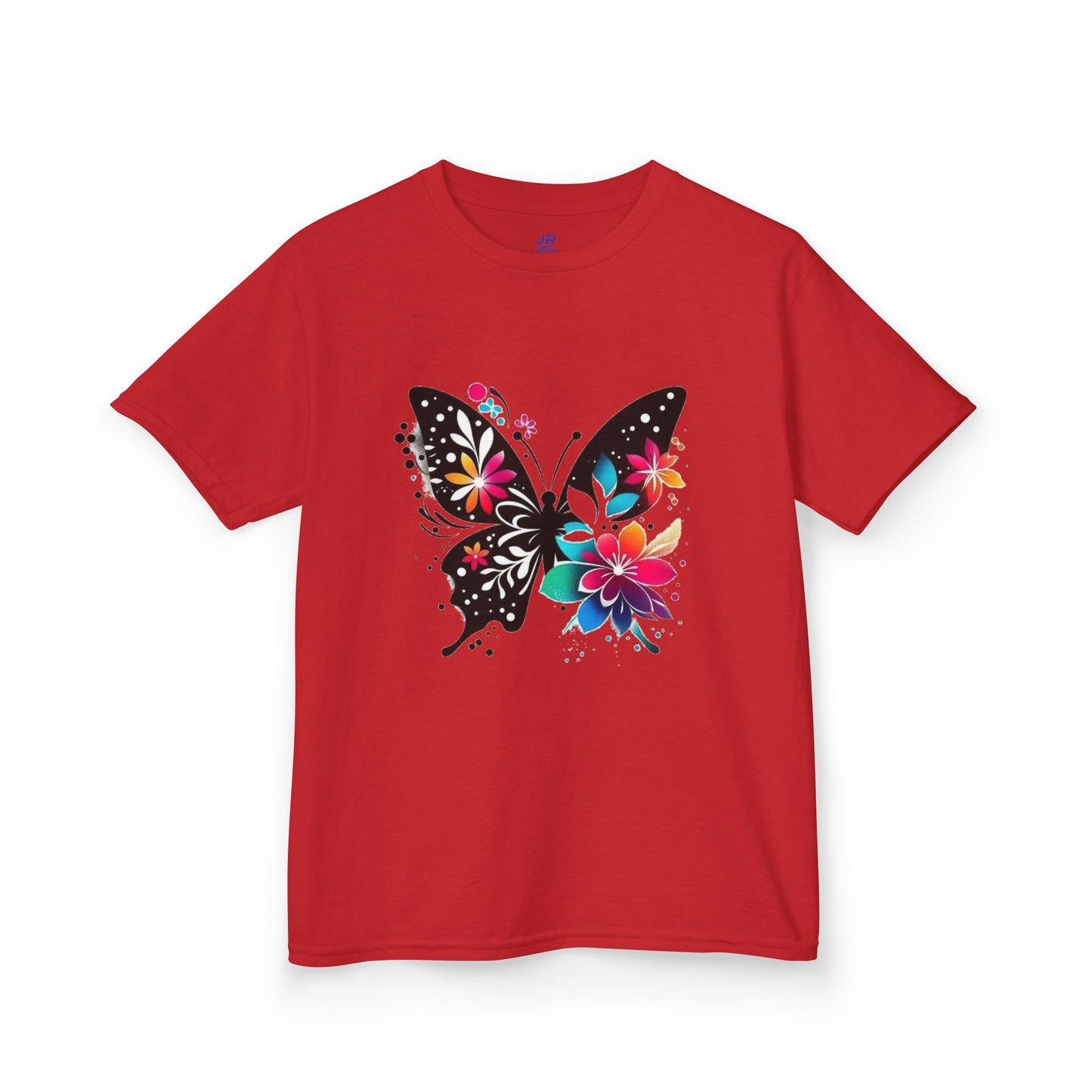 Colorful Butterfly Kids T-Shirt, Fun Summer Tee, Gift for Kids, Cute Butterfly Design, Toddler Summer Apparel, Artful Kids Wear