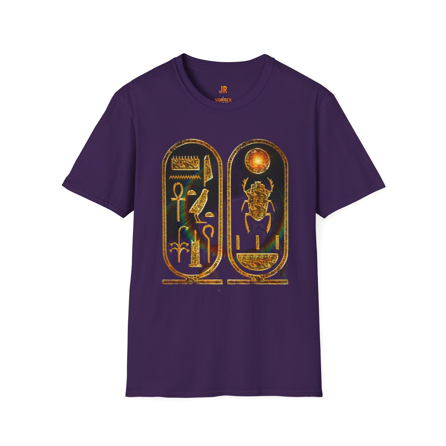 Vintage Egyptian Art Unisex Softstyle T-Shirt - Retro Graphic Tee, Unisex Casual Wear, Unique Gift for History Lovers, Summer Essential