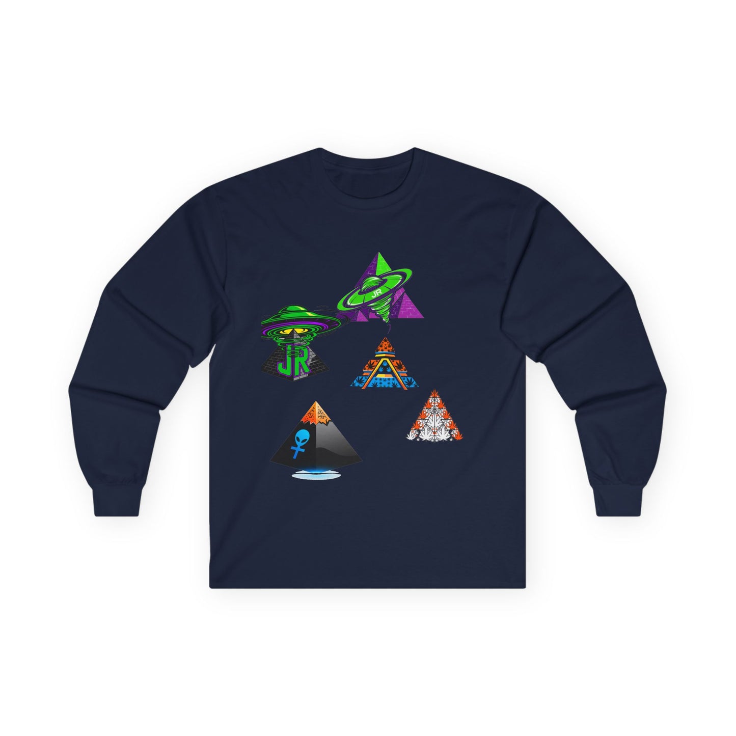 Unisex Long Sleeve Graphic Tee - Retro Vibes, Comfortable Casual Wear, Perfect for Gift Giving, Festival Wear, Everyday Comfort