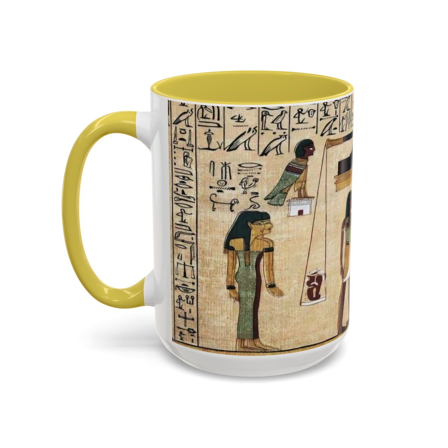 Ancient Egyptian Themed Coffee Mug - Colorful 11oz & 15oz | Unique Art Gift for History Lovers