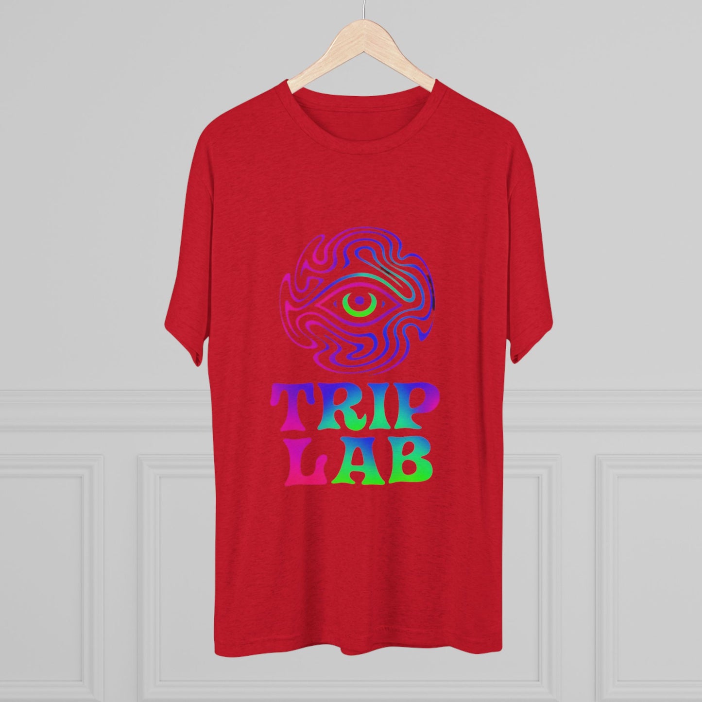 Colorful Psychedelic Tee - Trip Lab Unisex Crew Shirt, Festival Wear, Gift for Him or Her, Summer Wardrobe, Boho Style T-Shirt