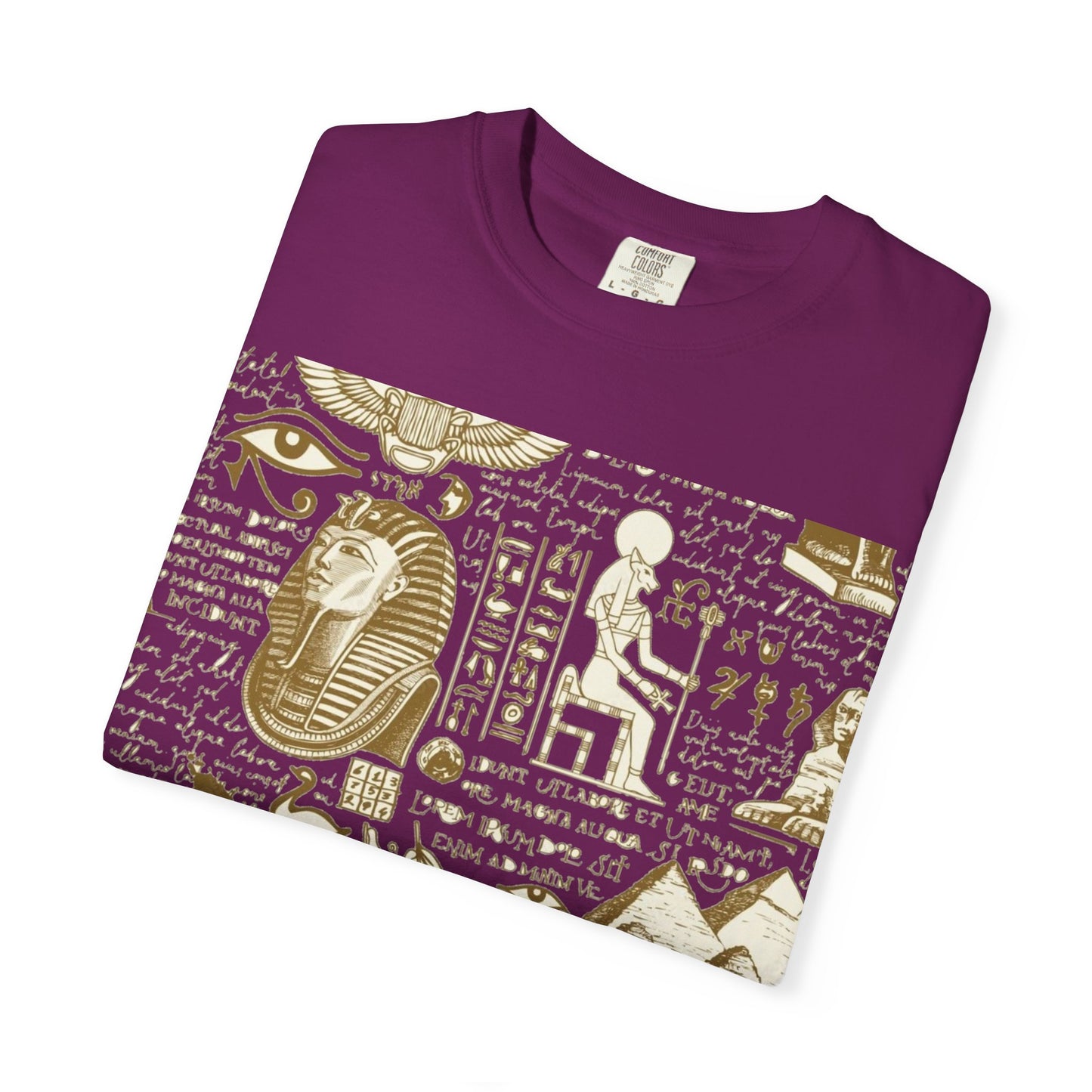 Egyptian-Inspired Unisex T-Shirt - Retro Vibe, Perfect for Music Lovers, Festivals, Gifts, Casual Wear, Vintage Style