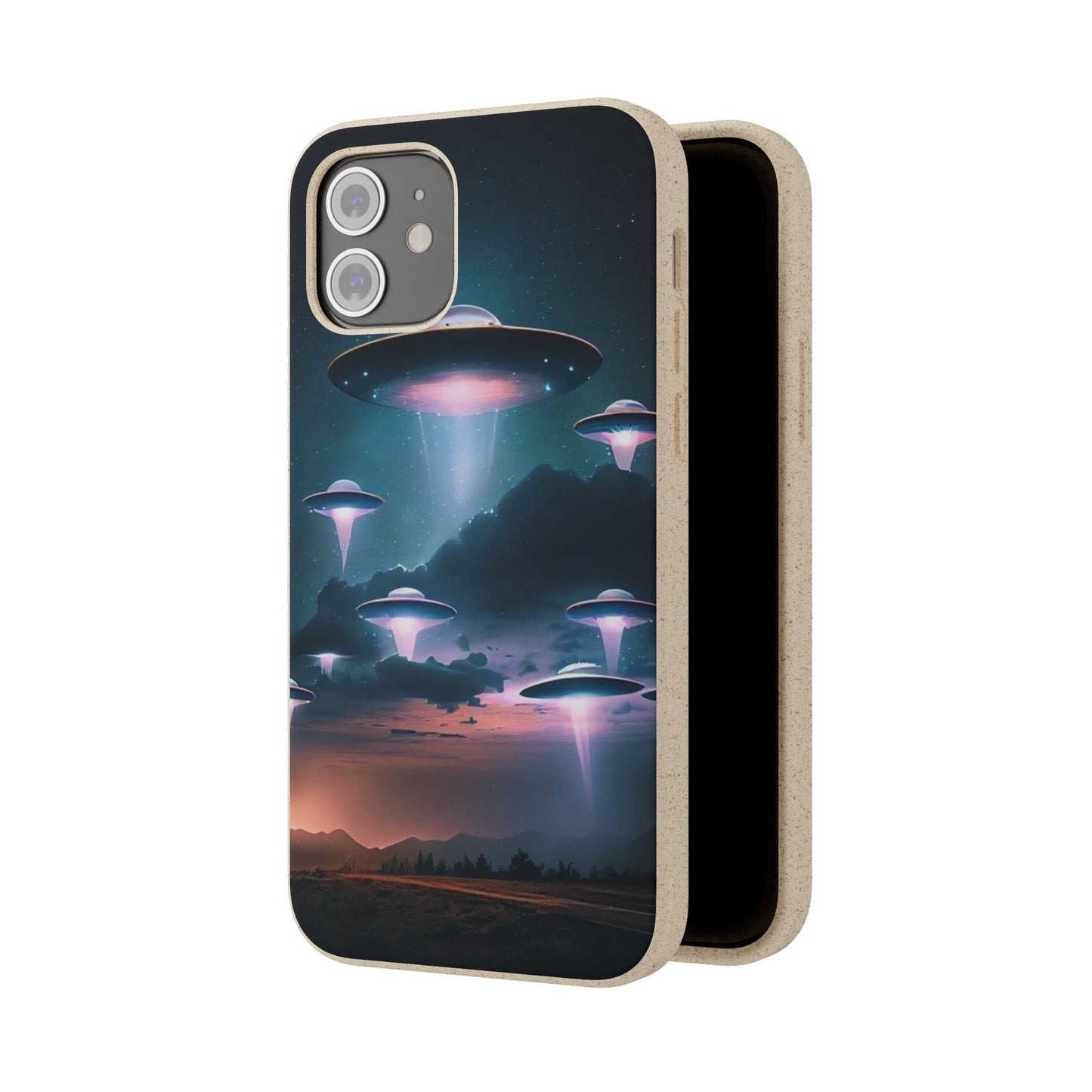 Biodegradable UFO Phone Case - Eco-Friendly and Stylish Design