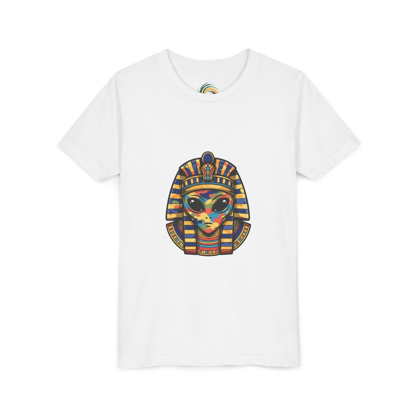 Colorful Pharaoh Youth Tee - Fun Gift, Apparel, Kids Fashion, Egyptian Theme, Summer Wear