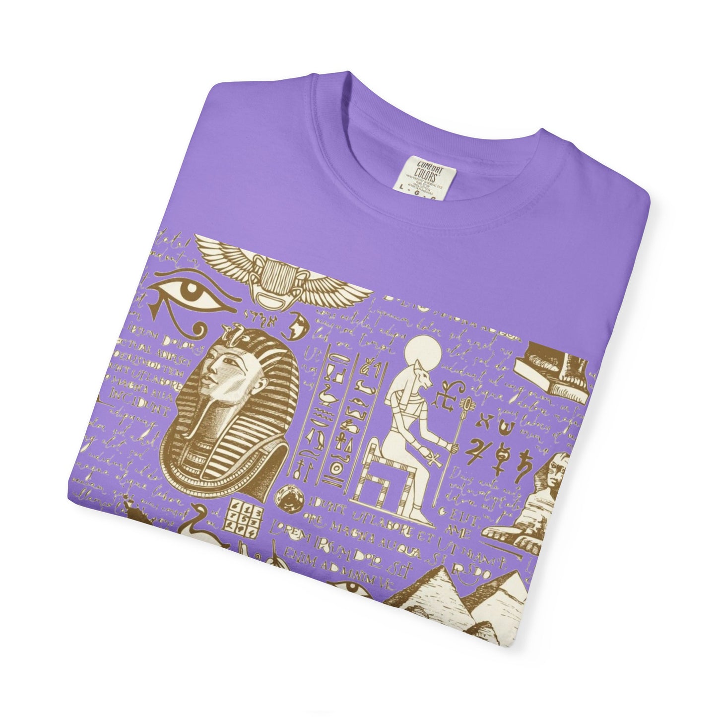 Egyptian-Inspired Unisex T-Shirt - Retro Vibe, Perfect for Music Lovers, Festivals, Gifts, Casual Wear, Vintage Style