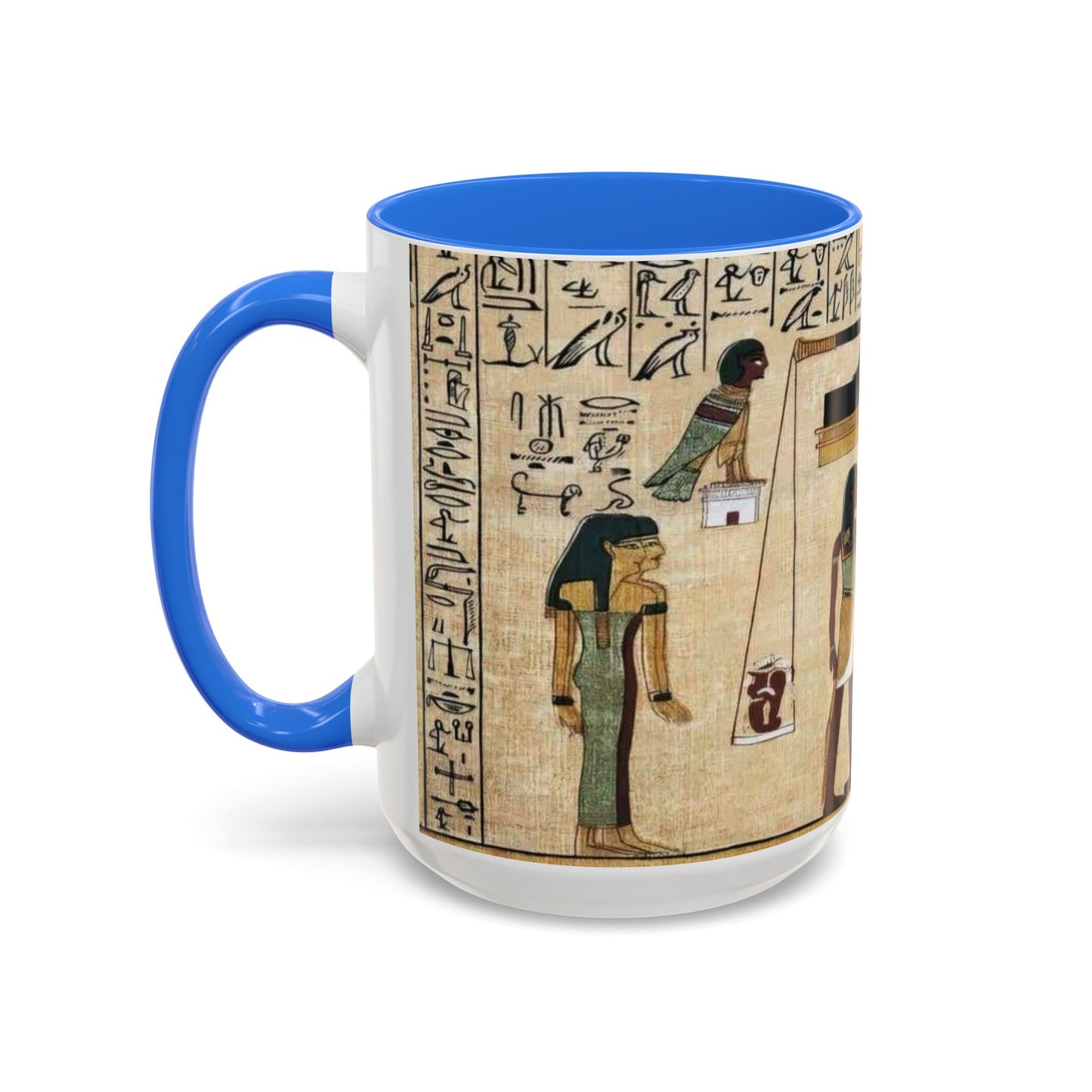 Ancient Egyptian Themed Coffee Mug - Colorful 11oz & 15oz | Unique Art Gift for History Lovers