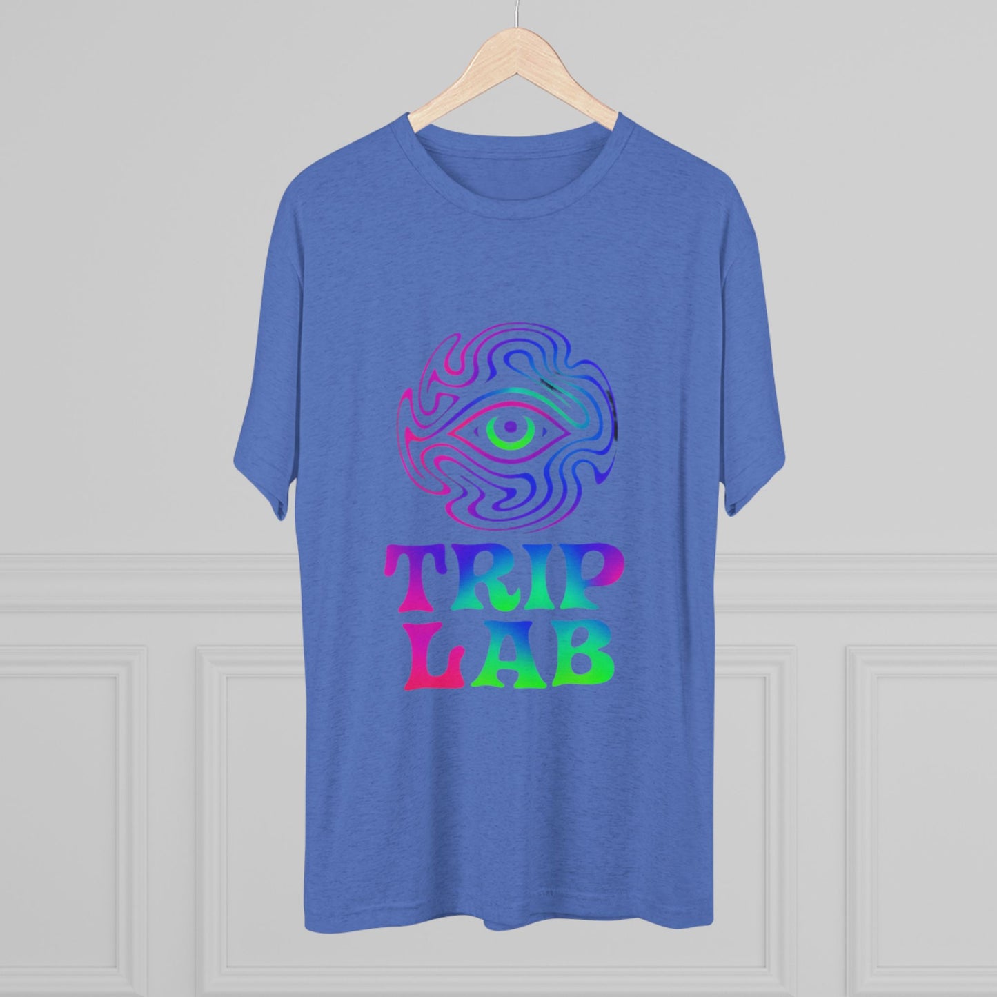 Colorful Psychedelic Tee - Trip Lab Unisex Crew Shirt, Festival Wear, Gift for Him or Her, Summer Wardrobe, Boho Style T-Shirt