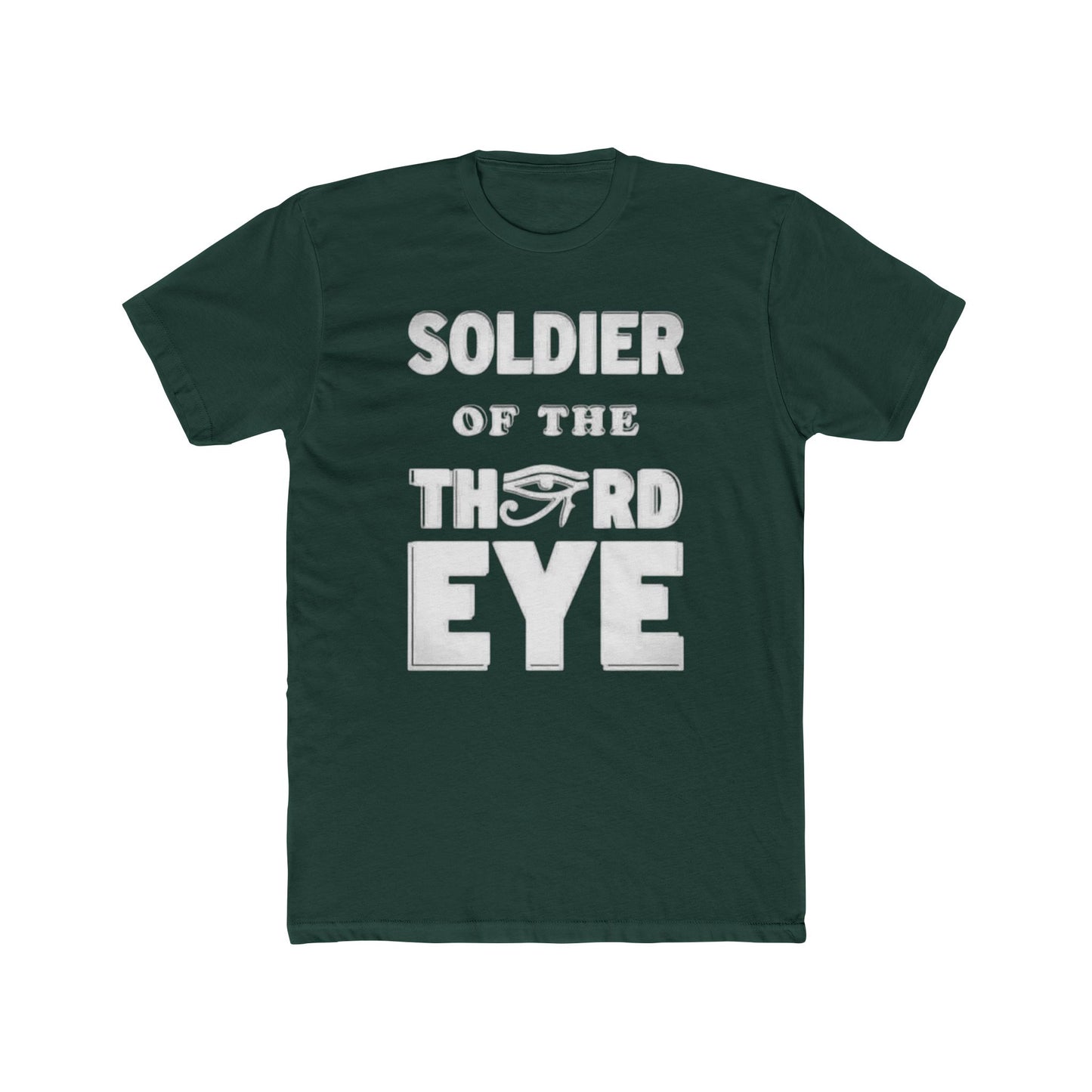 Soldier of the Third Eye Unisex Cotton Crew Tee, Spiritual T-Shirt, Gift for Friends, Meditation Shirt, Mindfulness Apparel