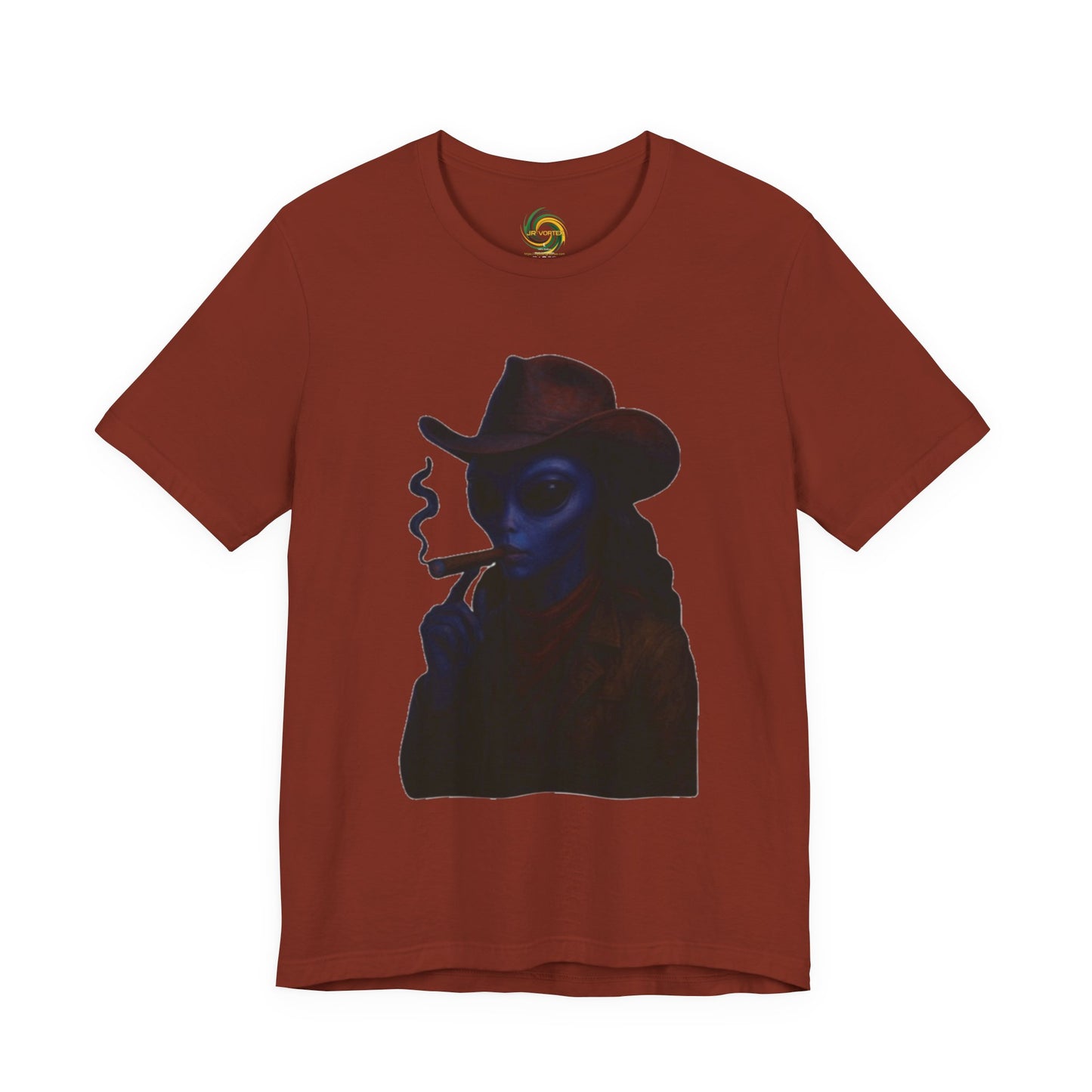Mysterious Cowboy Tee, Unisex T-Shirt, Vintage Style Graphic Tee, Casual Wear, Gift for Him/Her, Unique Art Shirt