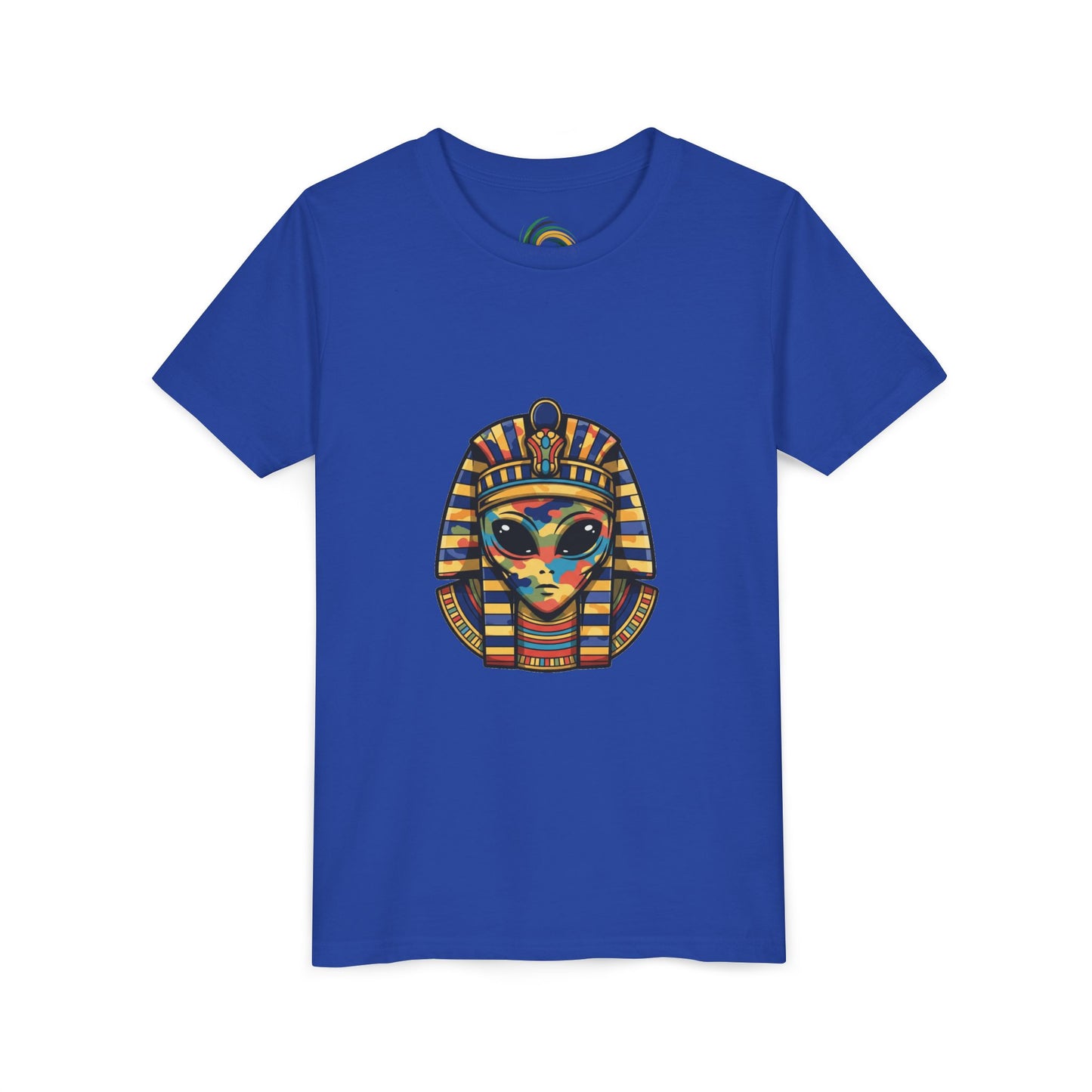Colorful Pharaoh Youth Tee - Fun Gift, Apparel, Kids Fashion, Egyptian Theme, Summer Wear