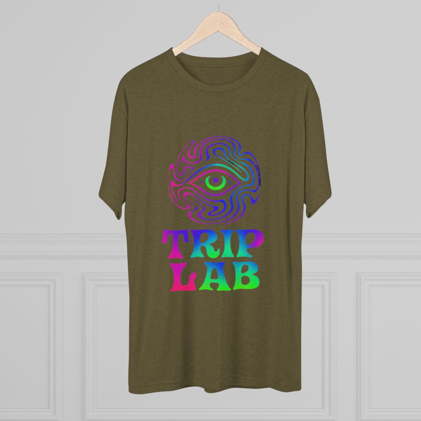 Colorful Psychedelic Tee - Trip Lab Unisex Crew Shirt, Festival Wear, Gift for Him or Her, Summer Wardrobe, Boho Style T-Shirt