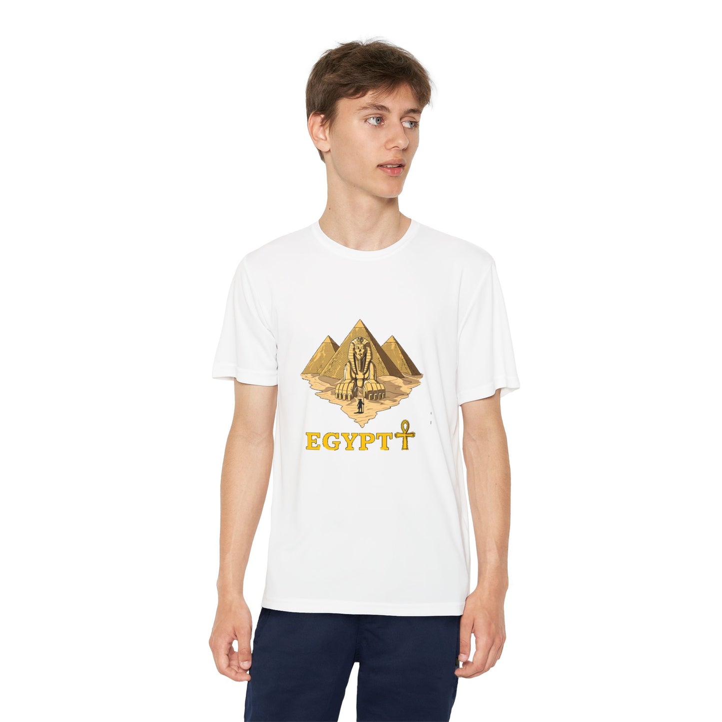 Egyptian Pyramid Youth Tee, Cool Shirt for Kids, Vintage Style Cotton Top, Gift for Birthdays, Travel Enthusiasts, Summer Wear