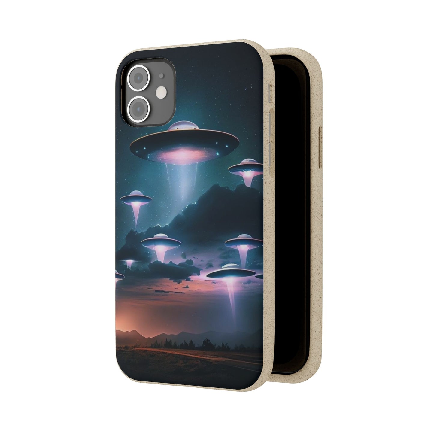 Biodegradable UFO Phone Case - Eco-Friendly and Stylish Design