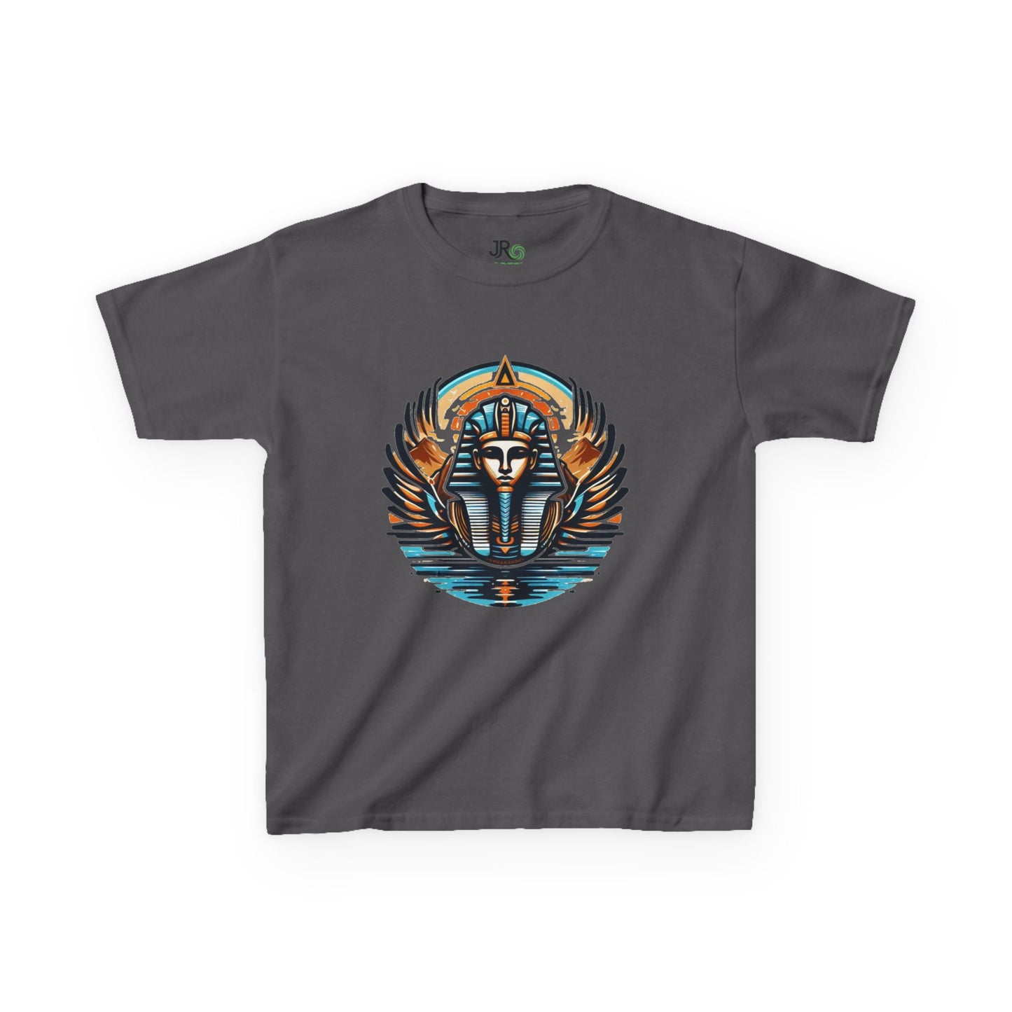 Pharaohs & Wings Tee - Kids Heavy Cotton™ Tee, Fun Egyptian Style Tee, Unique Kids Shirt, Birthday Gift, Adventure Tee