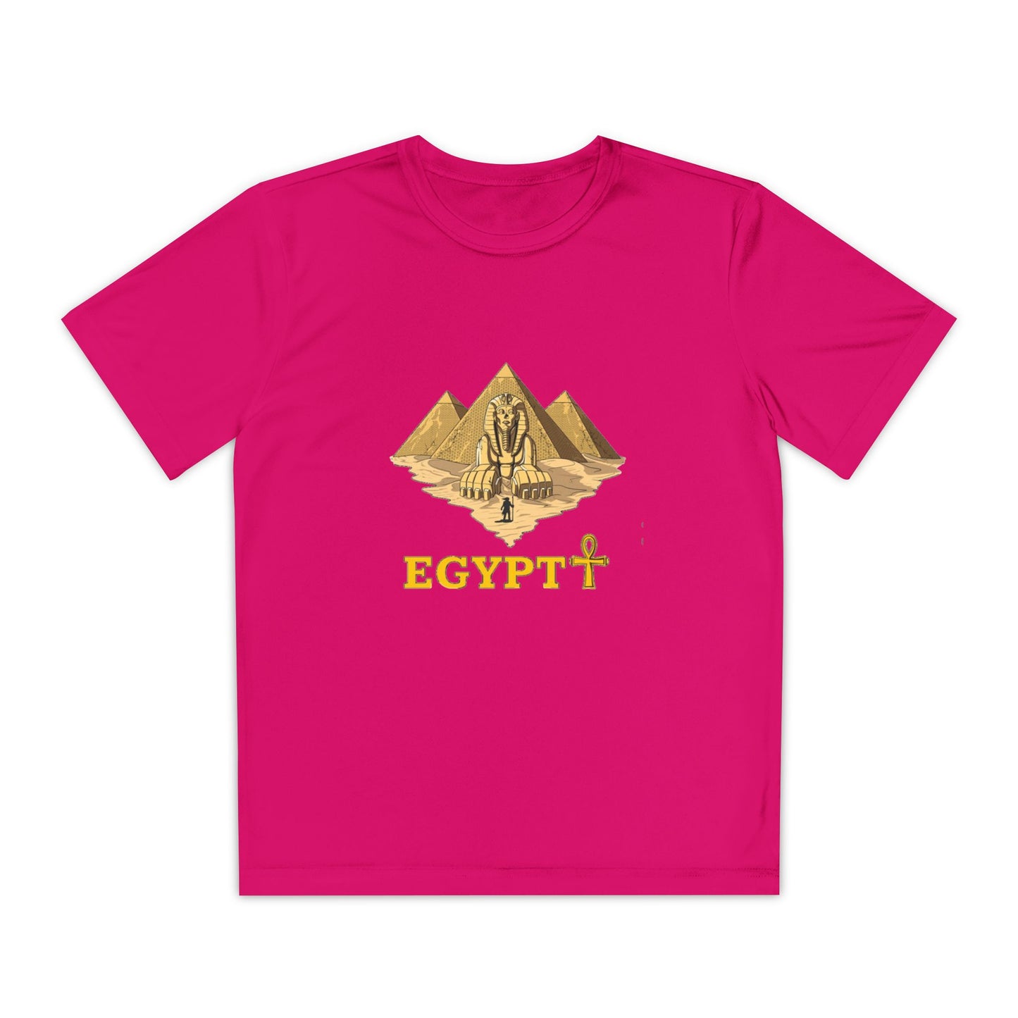 Egyptian Pyramid Youth Tee, Cool Shirt for Kids, Vintage Style Cotton Top, Gift for Birthdays, Travel Enthusiasts, Summer Wear