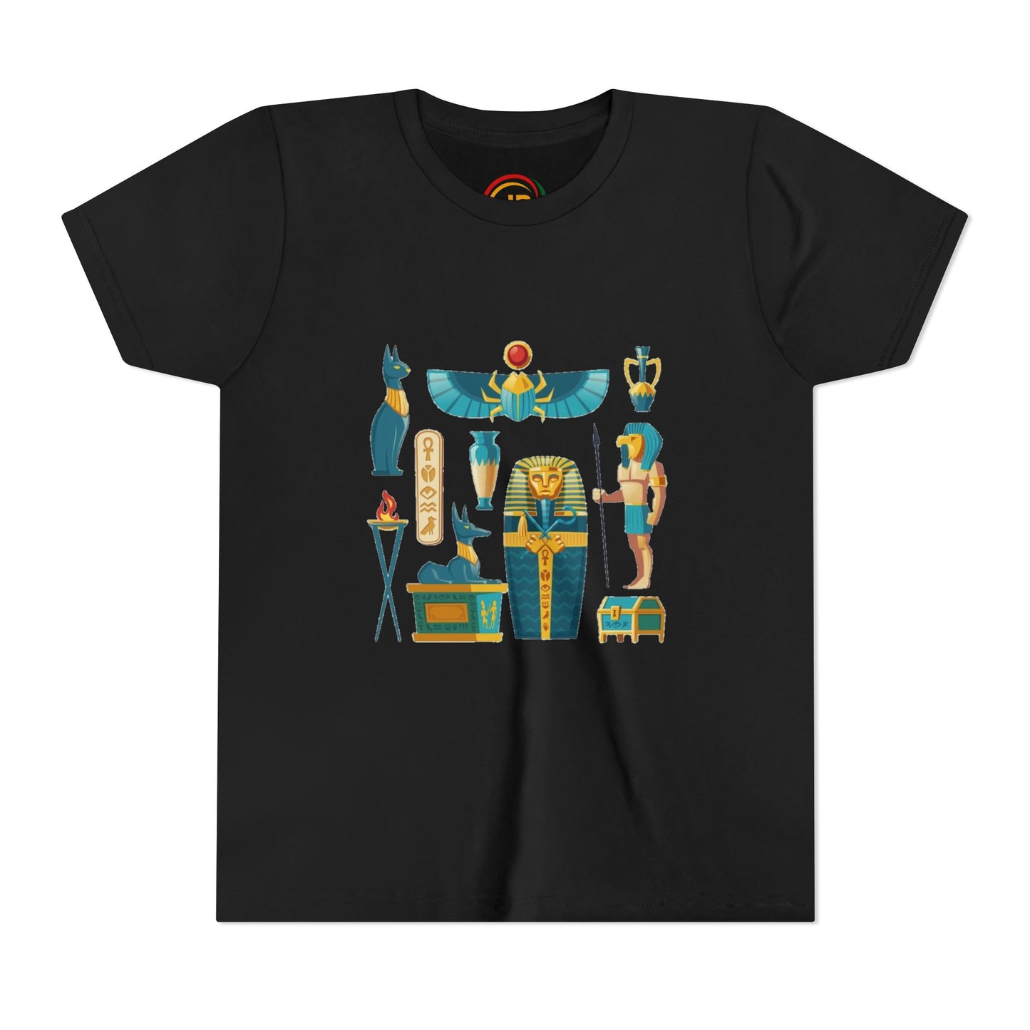Youth Egyptian Mythology Tee, Fun Kids T-Shirt, Graphic Shirt for Boys and Girls, Birthday Gift, Cool Summer Tee