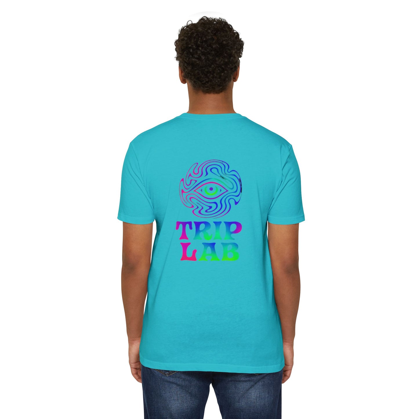 🫵Colorful Trip Lab Unisex👍 T-Shirt, Psychedelic Tee, Casual Wear, Music Festival Top, Gift for Adventure Lovers