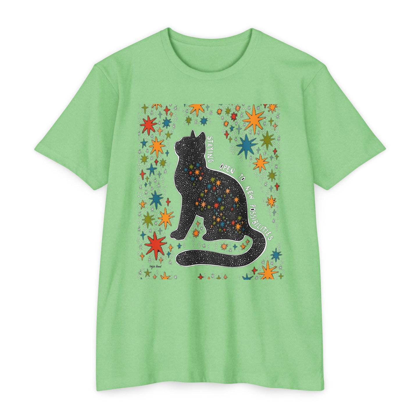 Whimsical Cat Graphic Unisex T-Shirt | Cute Art Tee, Cat Lover Gift, Animal T-Shirt, Fun Casual Wear, Comfortable Summer Top