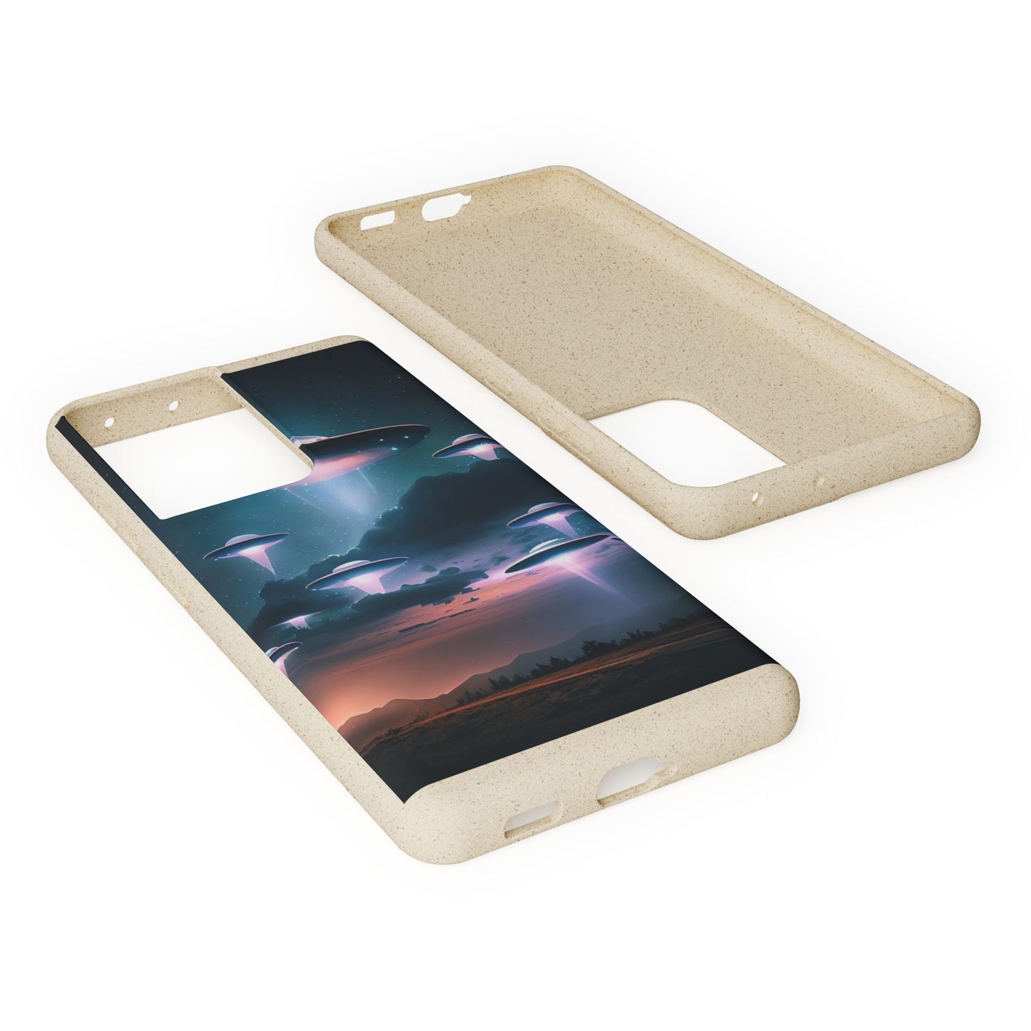 Biodegradable UFO Phone Case - Eco-Friendly and Stylish Design