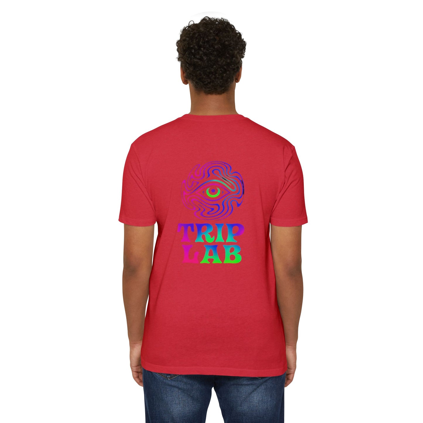 🫵Colorful Trip Lab Unisex👍 T-Shirt, Psychedelic Tee, Casual Wear, Music Festival Top, Gift for Adventure Lovers