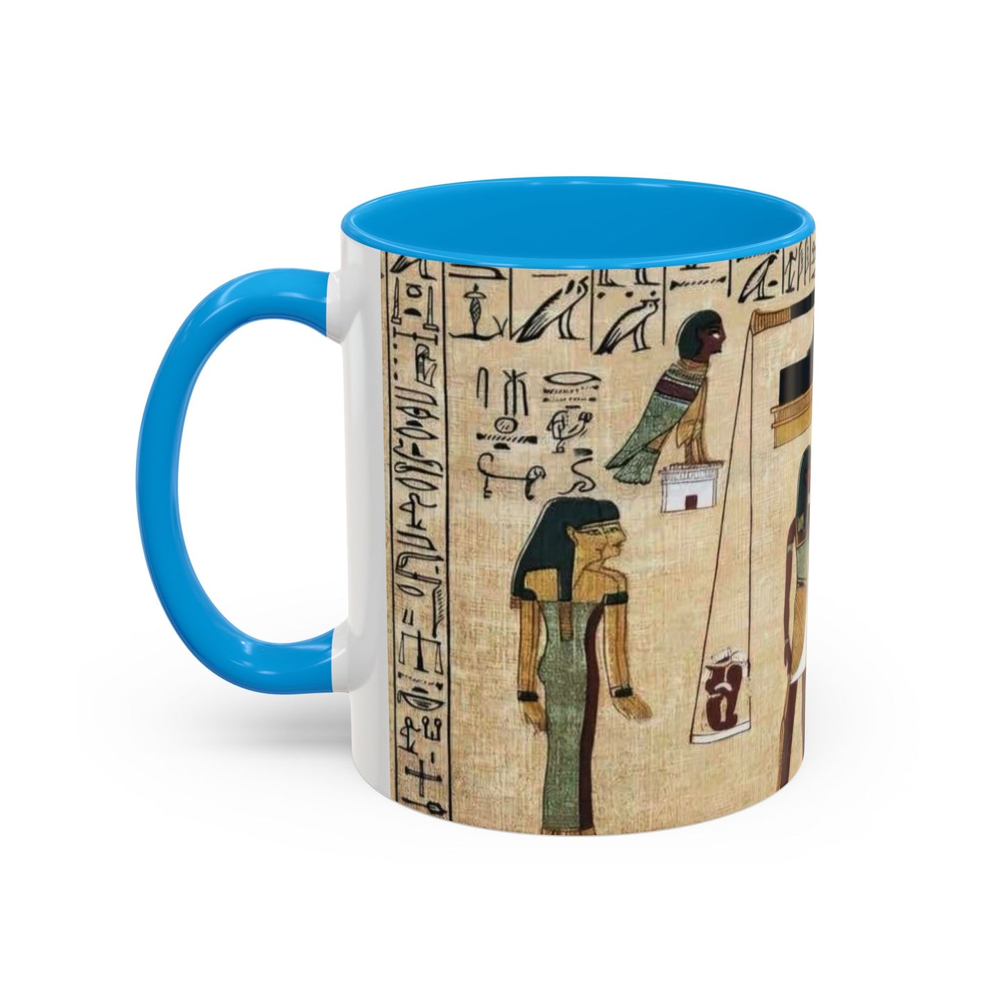 Ancient Egyptian Themed Coffee Mug - Colorful 11oz & 15oz | Unique Art Gift for History Lovers