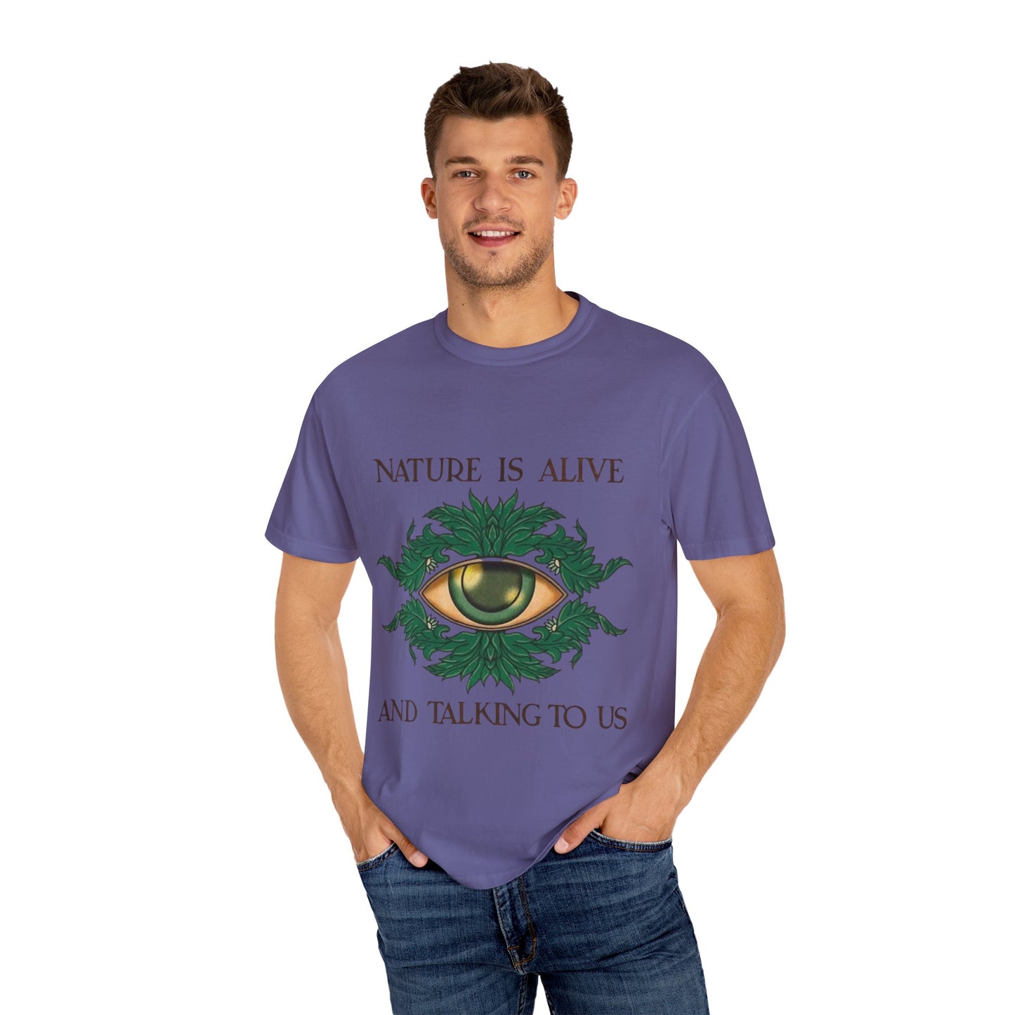 Nature-Inspired Unisex T-Shirt, Eco Friendly Tee, Nature Lover Gift, Casual Wear, Vintage Graphic Tee, Boho Style, Earth Day