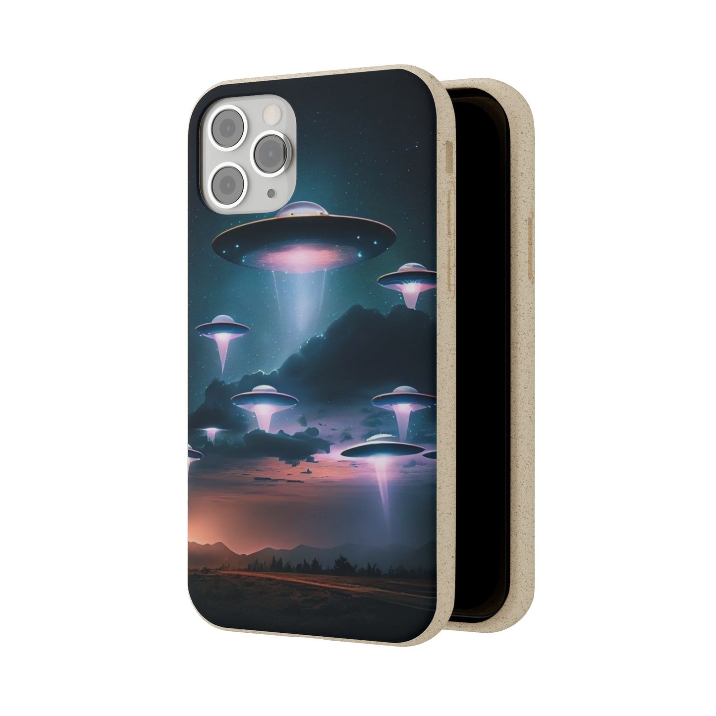 Biodegradable UFO Phone Case - Eco-Friendly and Stylish Design