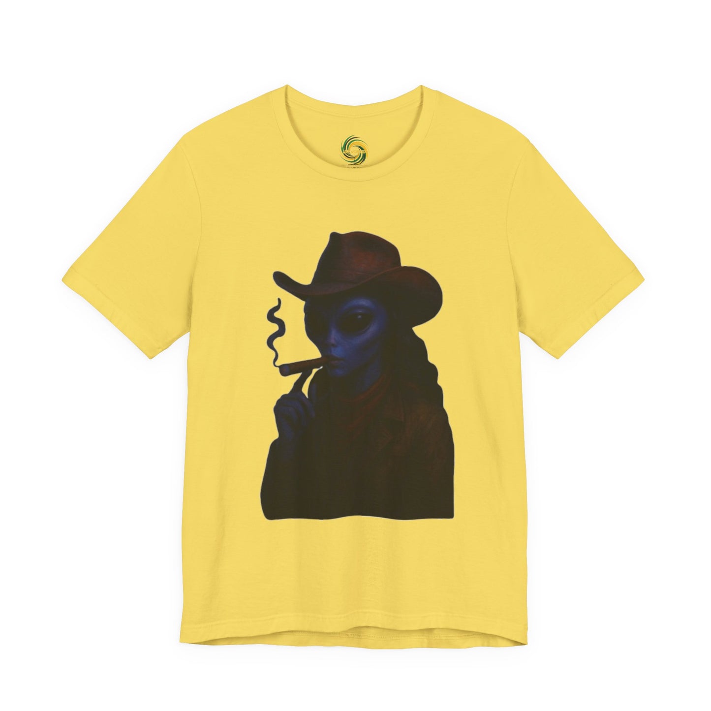 Mysterious Cowboy Tee, Unisex T-Shirt, Vintage Style Graphic Tee, Casual Wear, Gift for Him/Her, Unique Art Shirt