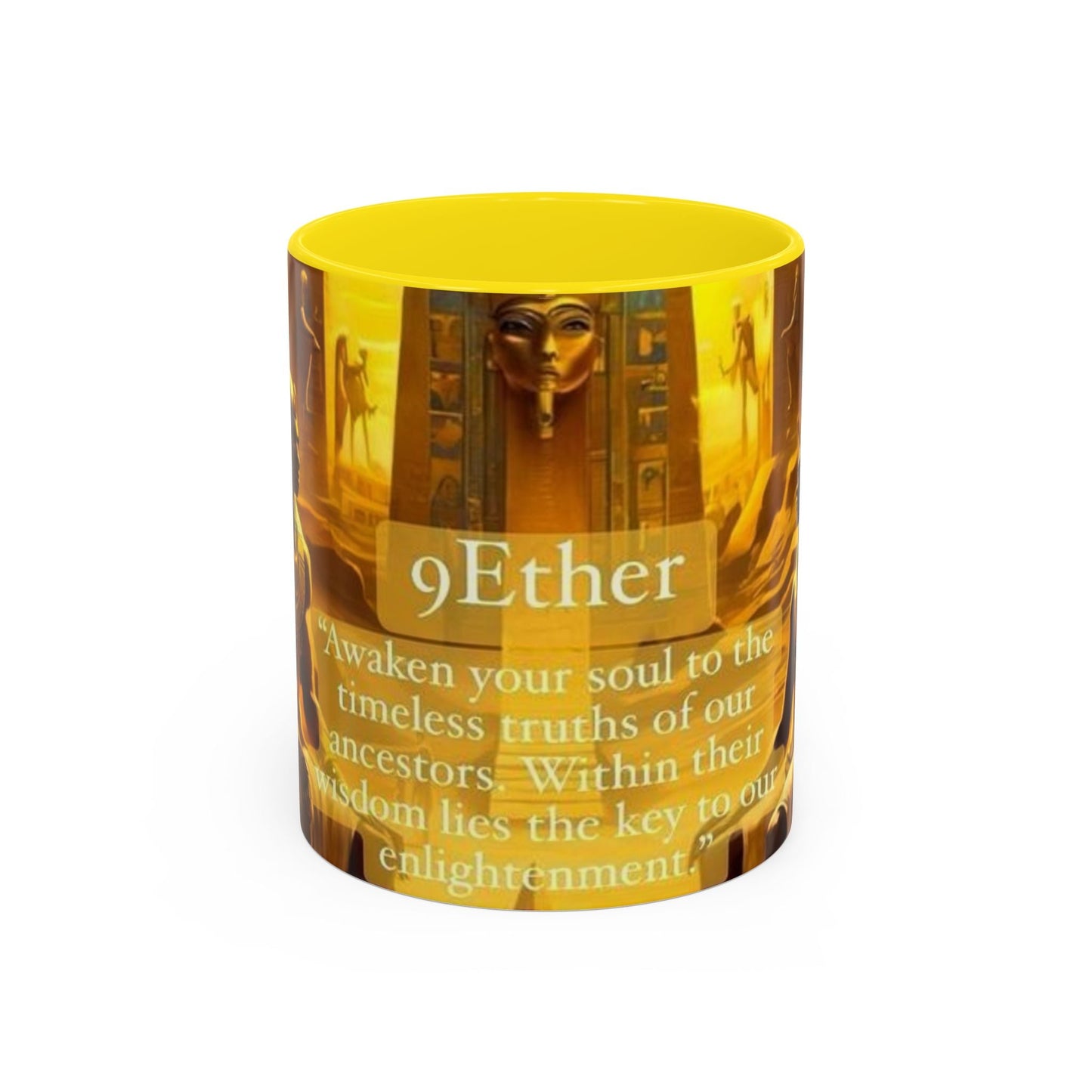 9 Ether coffee mugs, Ceramic Tea Cup, Afrocentric Drinkware, Meditation Coffee Mug, Melanin Magic Gift, Ethnic Kitchen Decor