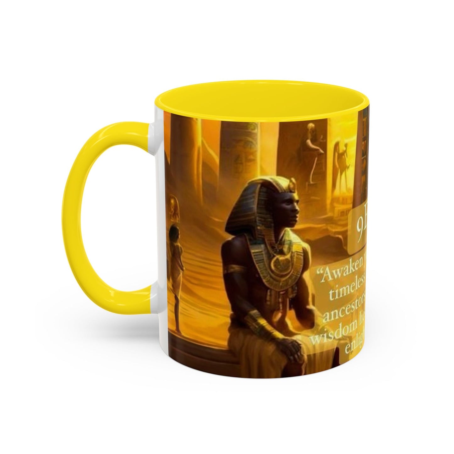 9 Ether coffee mugs, Ceramic Tea Cup, Afrocentric Drinkware, Meditation Coffee Mug, Melanin Magic Gift, Ethnic Kitchen Decor