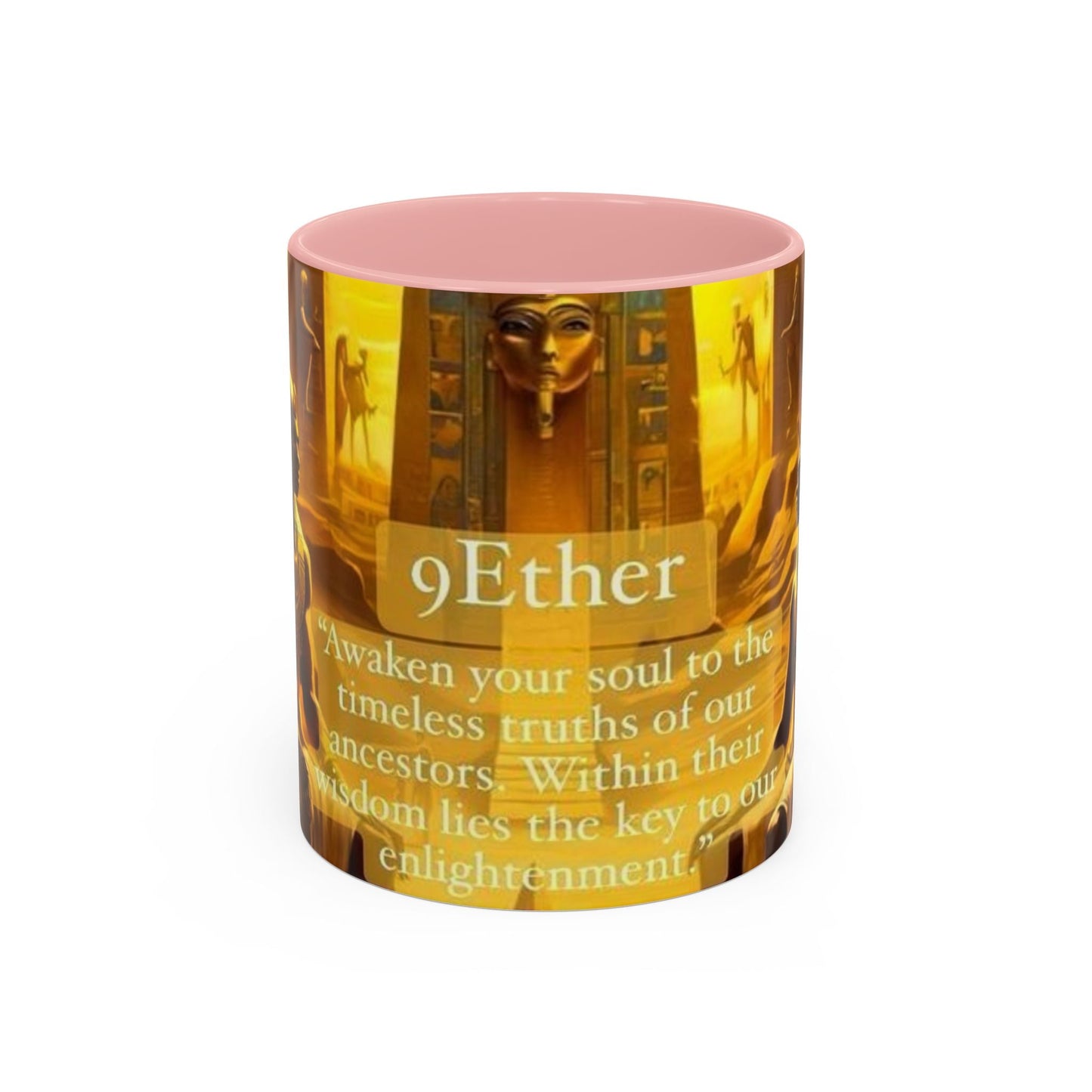 9 Ether coffee mugs, Ceramic Tea Cup, Afrocentric Drinkware, Meditation Coffee Mug, Melanin Magic Gift, Ethnic Kitchen Decor