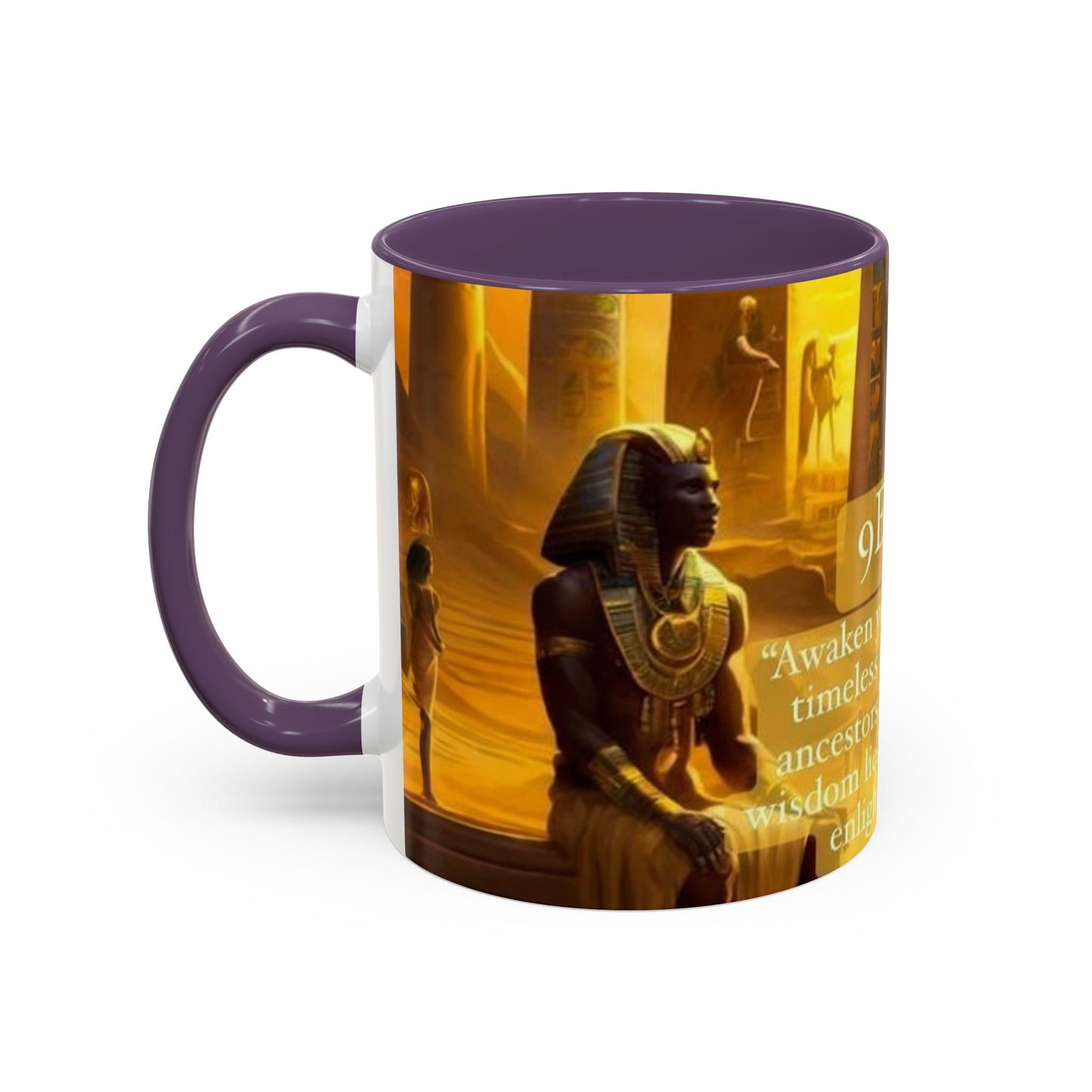 9 Ether coffee mugs, Ceramic Tea Cup, Afrocentric Drinkware, Meditation Coffee Mug, Melanin Magic Gift, Ethnic Kitchen Decor
