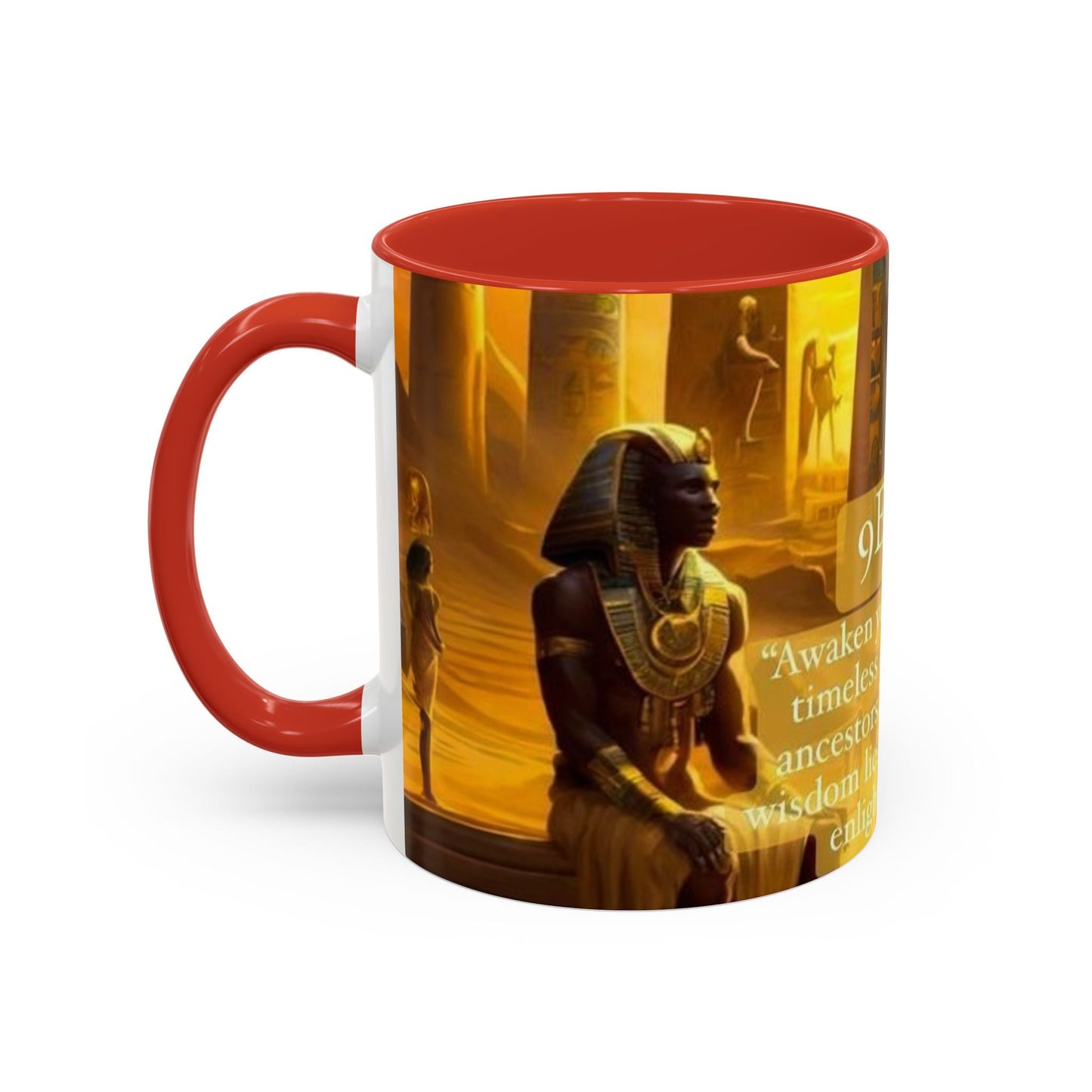 9 Ether coffee mugs, Ceramic Tea Cup, Afrocentric Drinkware, Meditation Coffee Mug, Melanin Magic Gift, Ethnic Kitchen Decor