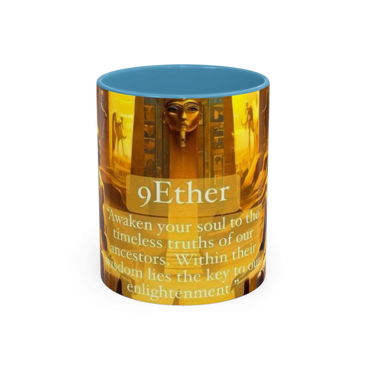 9 Ether coffee mugs, Ceramic Tea Cup, Afrocentric Drinkware, Meditation Coffee Mug, Melanin Magic Gift, Ethnic Kitchen Decor