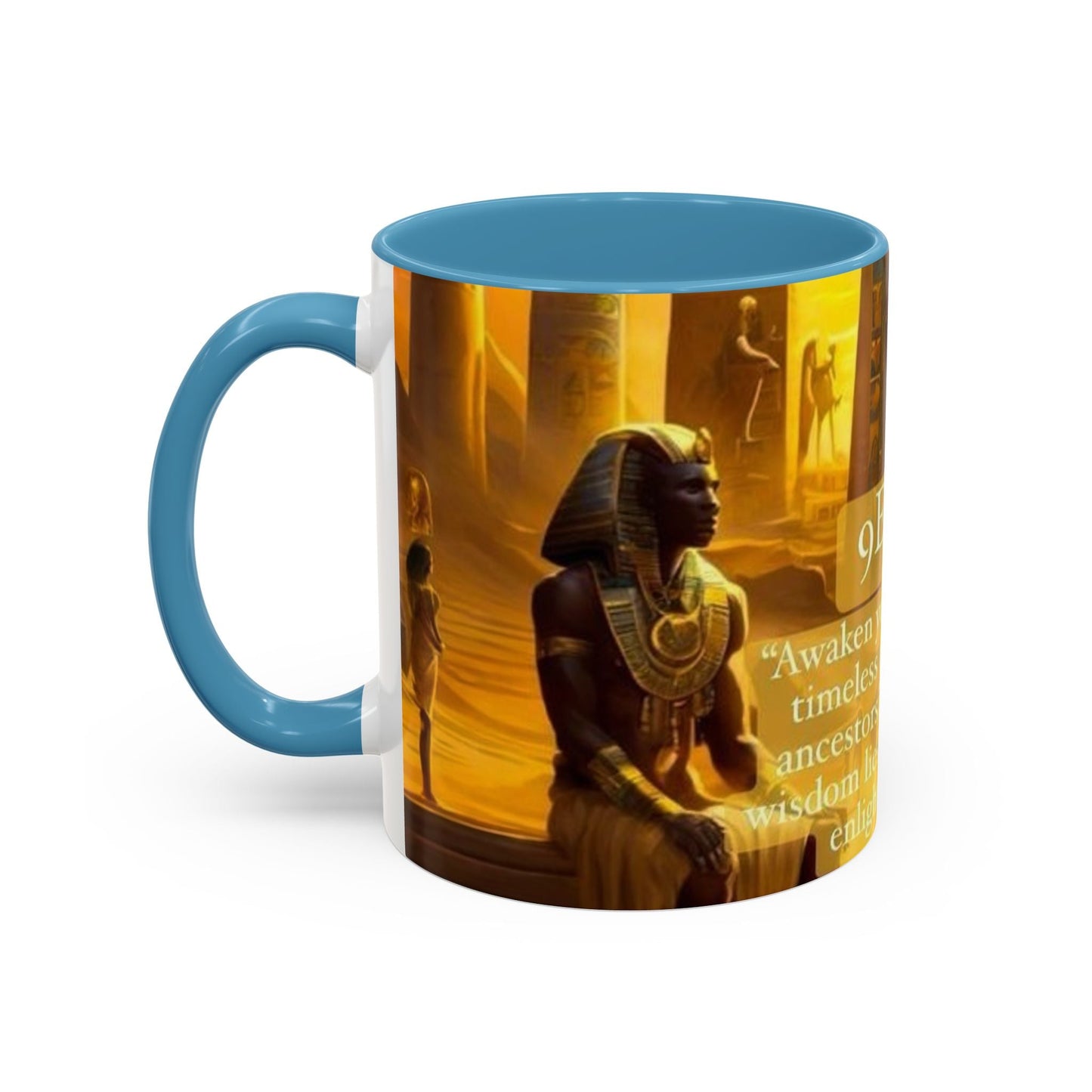 9 Ether coffee mugs, Ceramic Tea Cup, Afrocentric Drinkware, Meditation Coffee Mug, Melanin Magic Gift, Ethnic Kitchen Decor