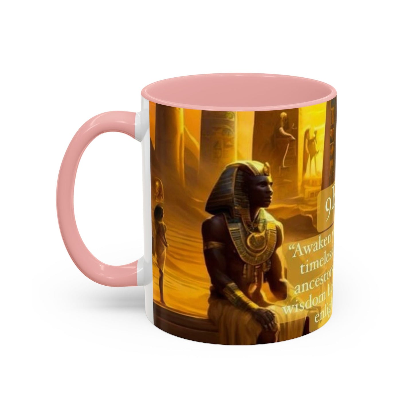 9 Ether coffee mugs, Ceramic Tea Cup, Afrocentric Drinkware, Meditation Coffee Mug, Melanin Magic Gift, Ethnic Kitchen Decor