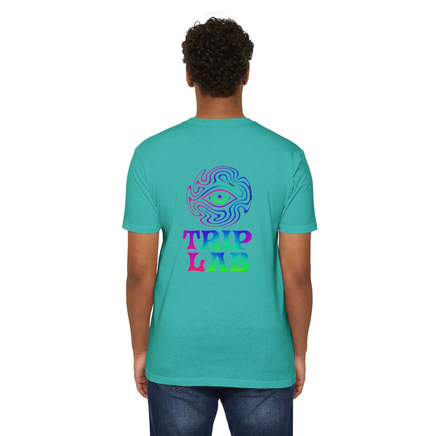 🫵Colorful Trip Lab Unisex👍 T-Shirt, Psychedelic Tee, Casual Wear, Music Festival Top, Gift for Adventure Lovers